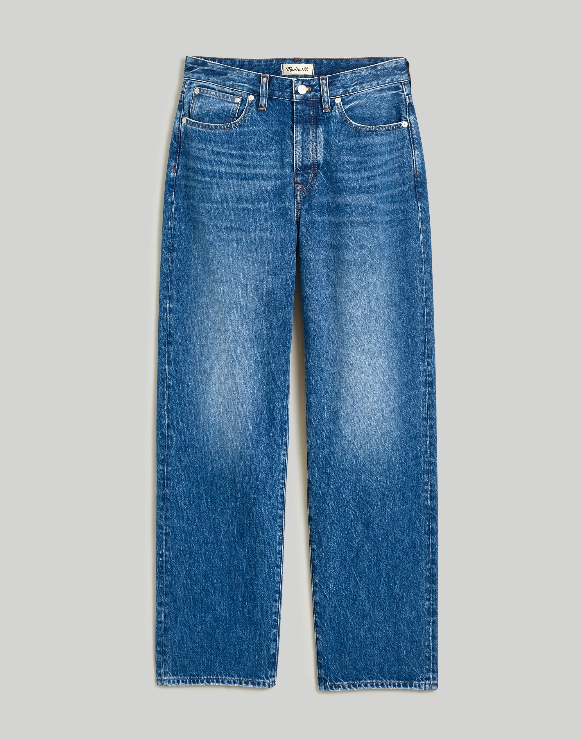 Curvy Low-Slung Straight Jeans in Palmina Wash
