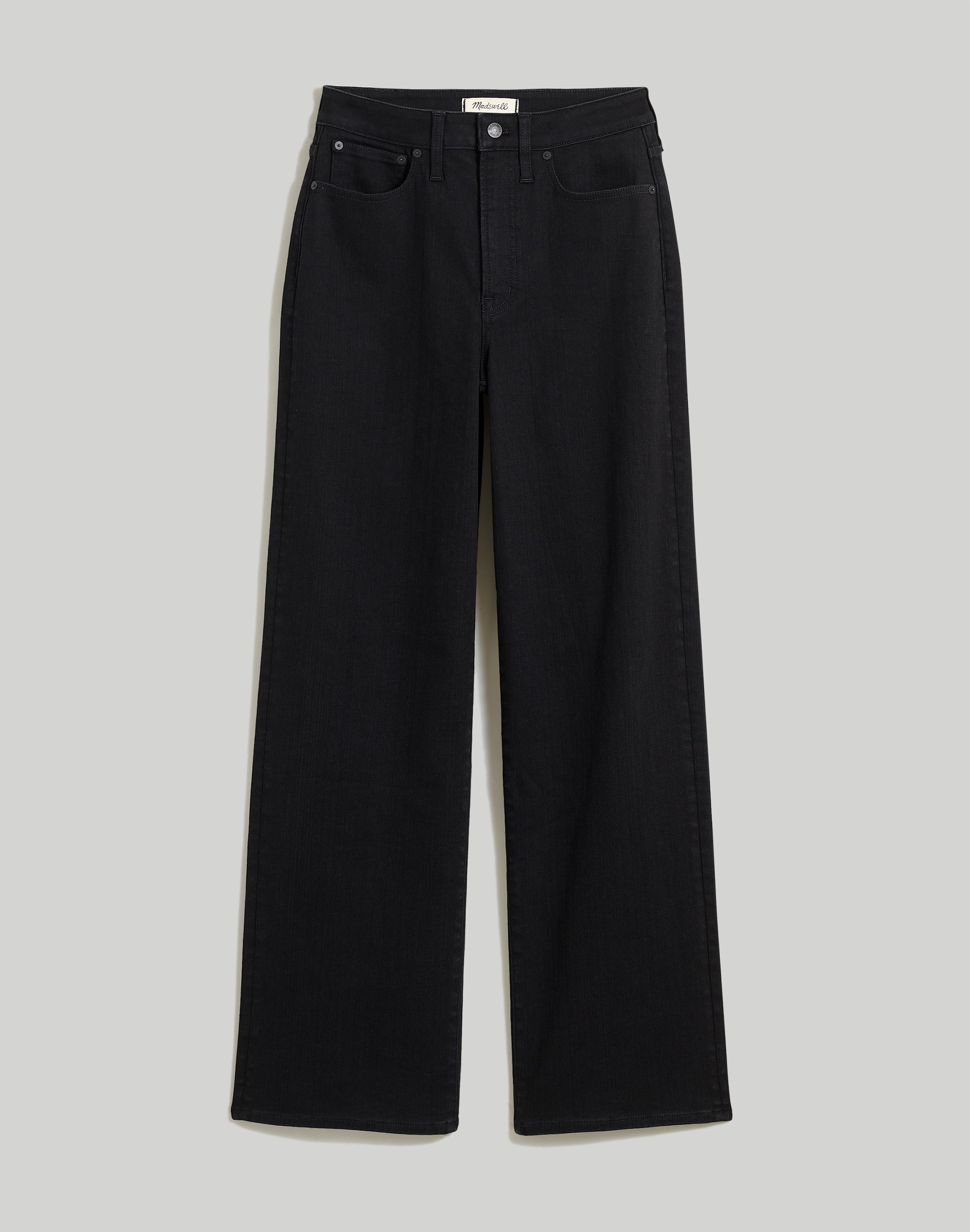 The Perfect Vintage Wide-Leg Jean in Black Rinse Wash