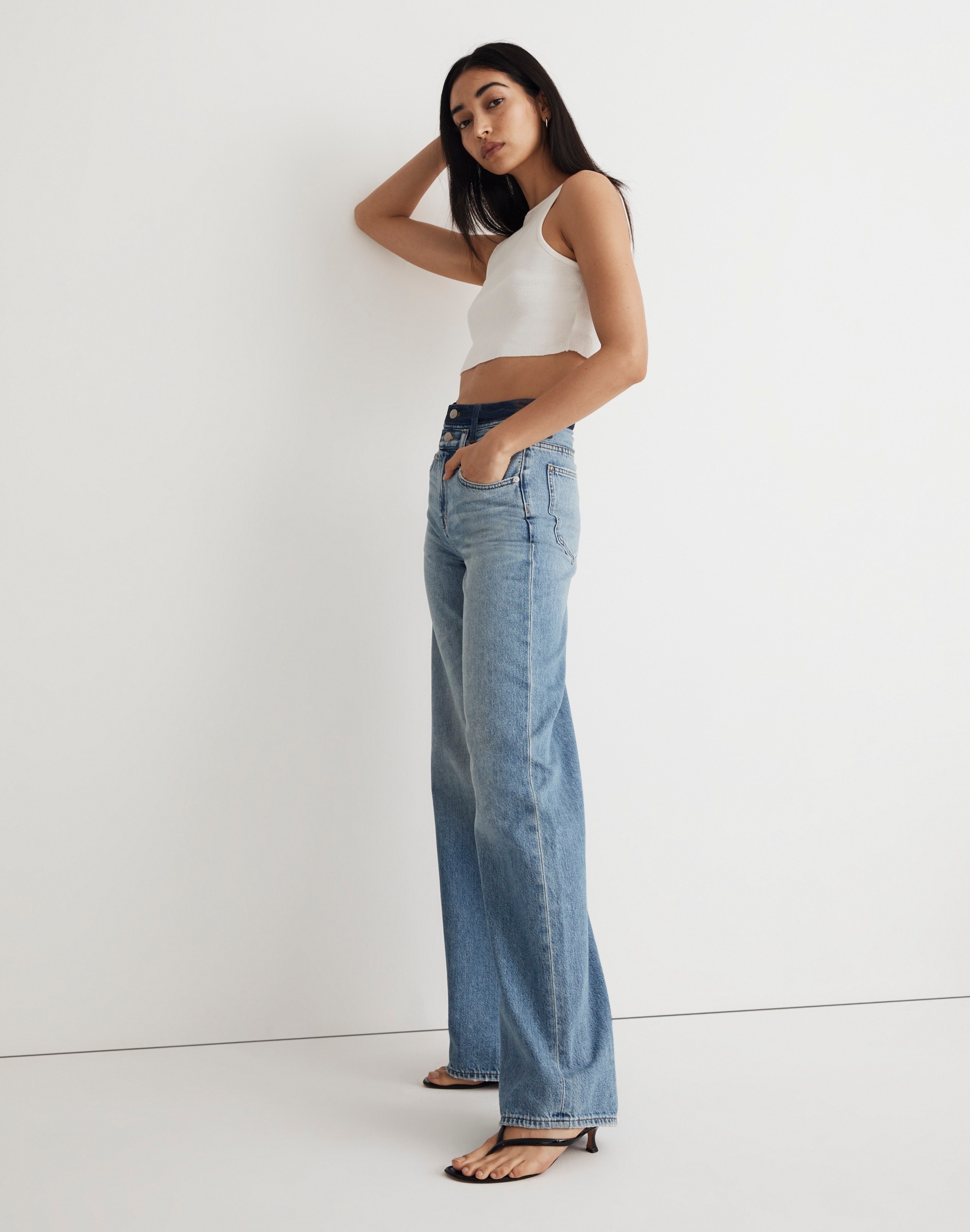 Madewell x Molly Dickson Double-Waistband Straight Jeans