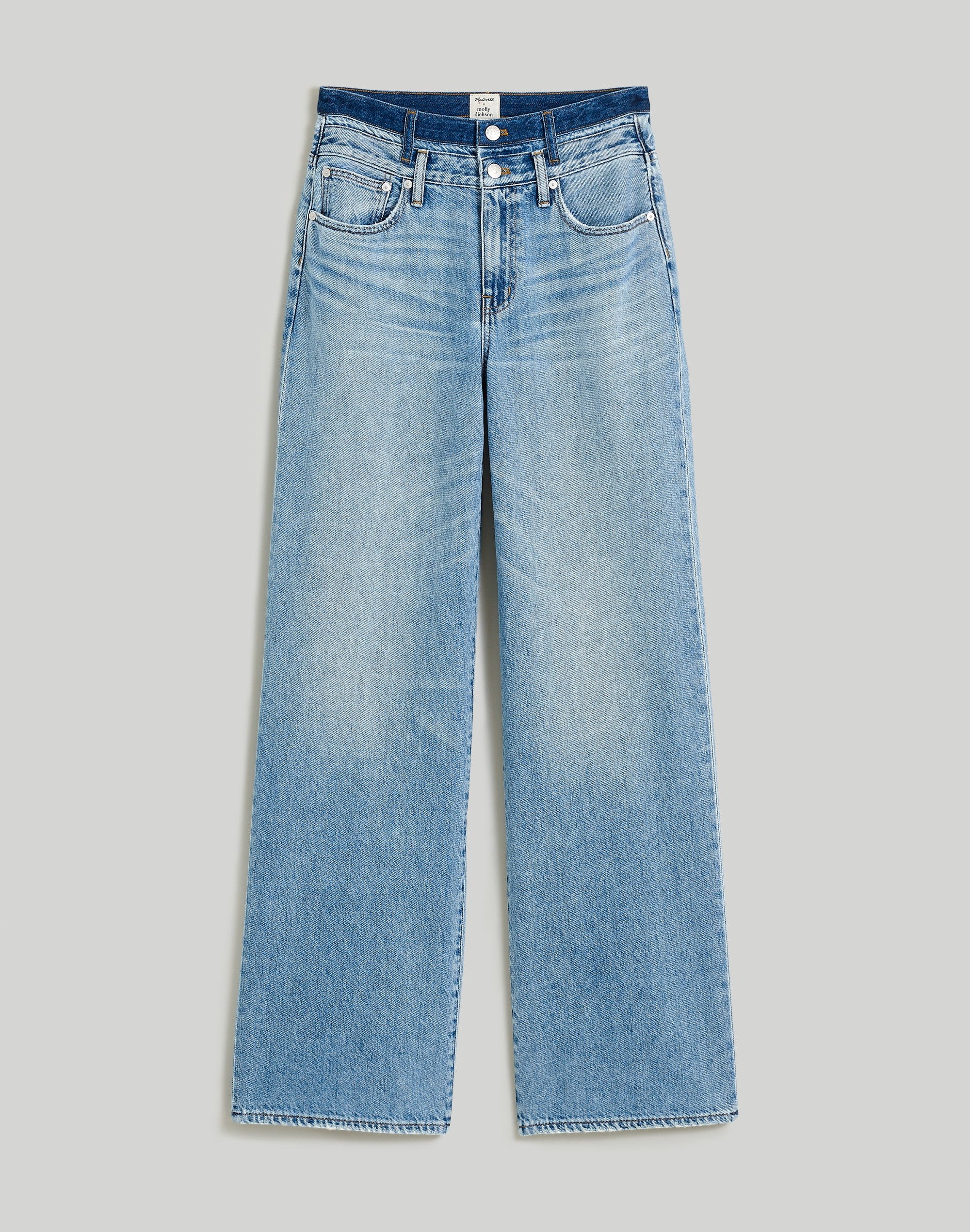 Madewell x Molly Dickson Double-Waistband Straight Jeans