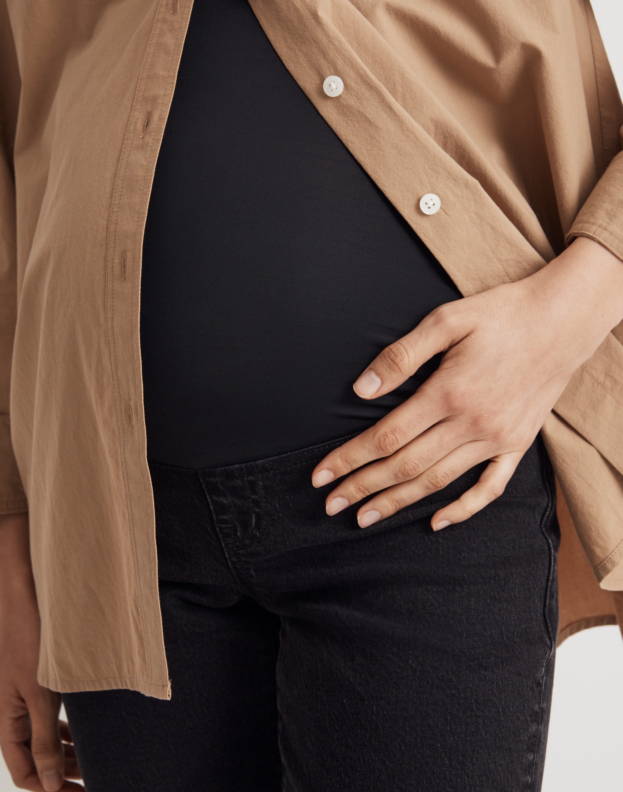 The Maternity Over-The-Belly '90s Straight Jean Belmere Wash | Madewell