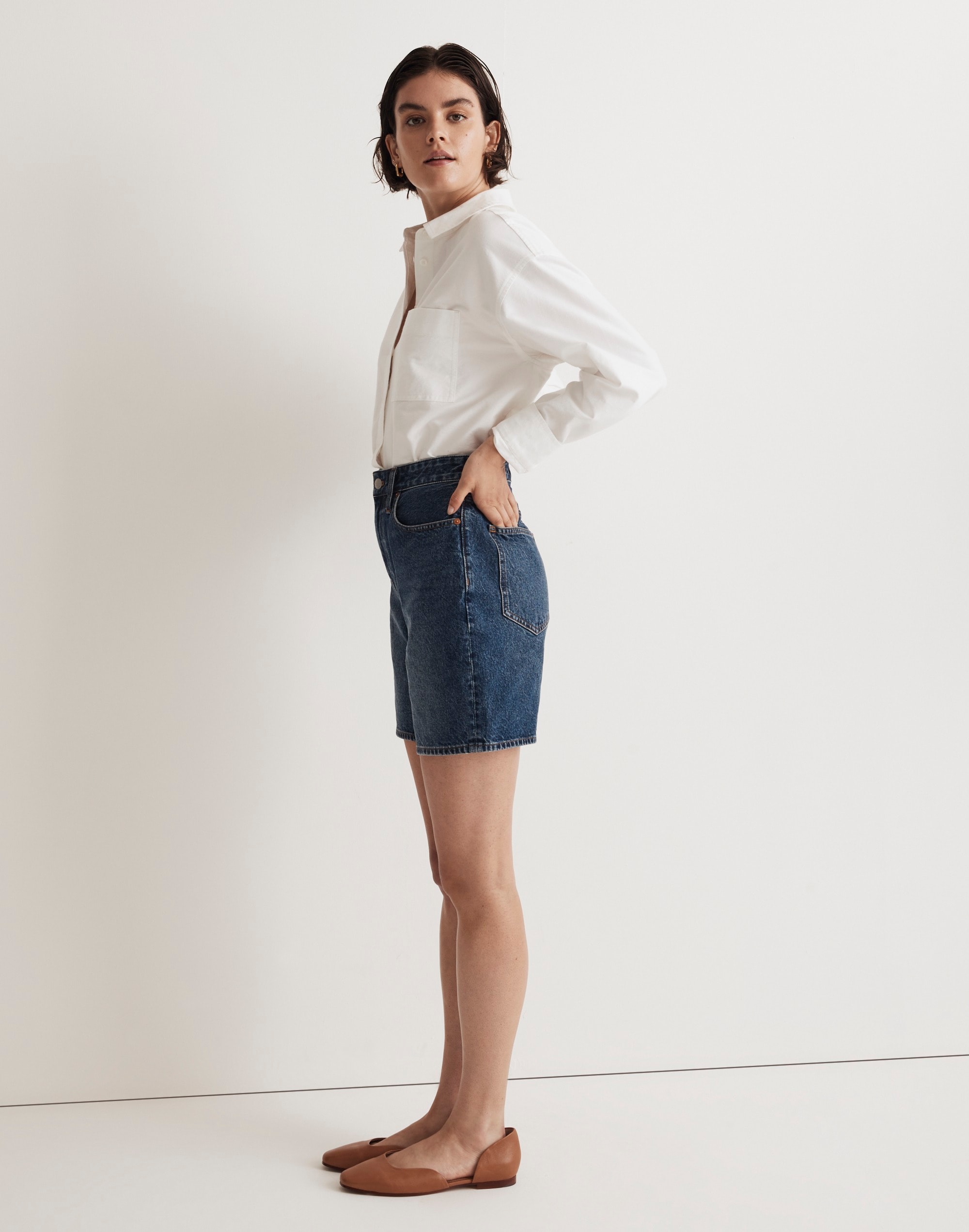 Baggy Jean Shorts Valmont Wash | Madewell