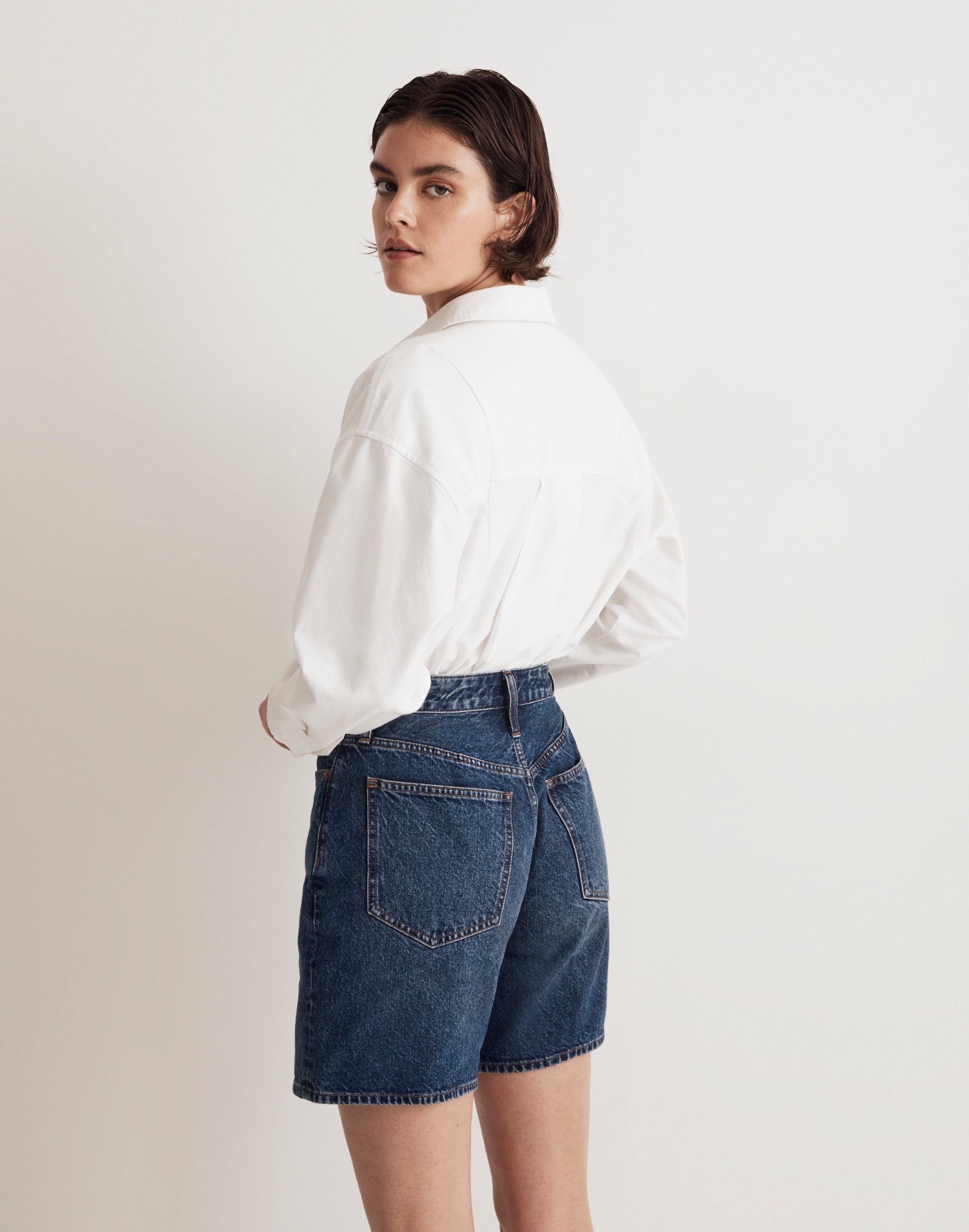 Baggy Jean Shorts Valmont Wash | Madewell