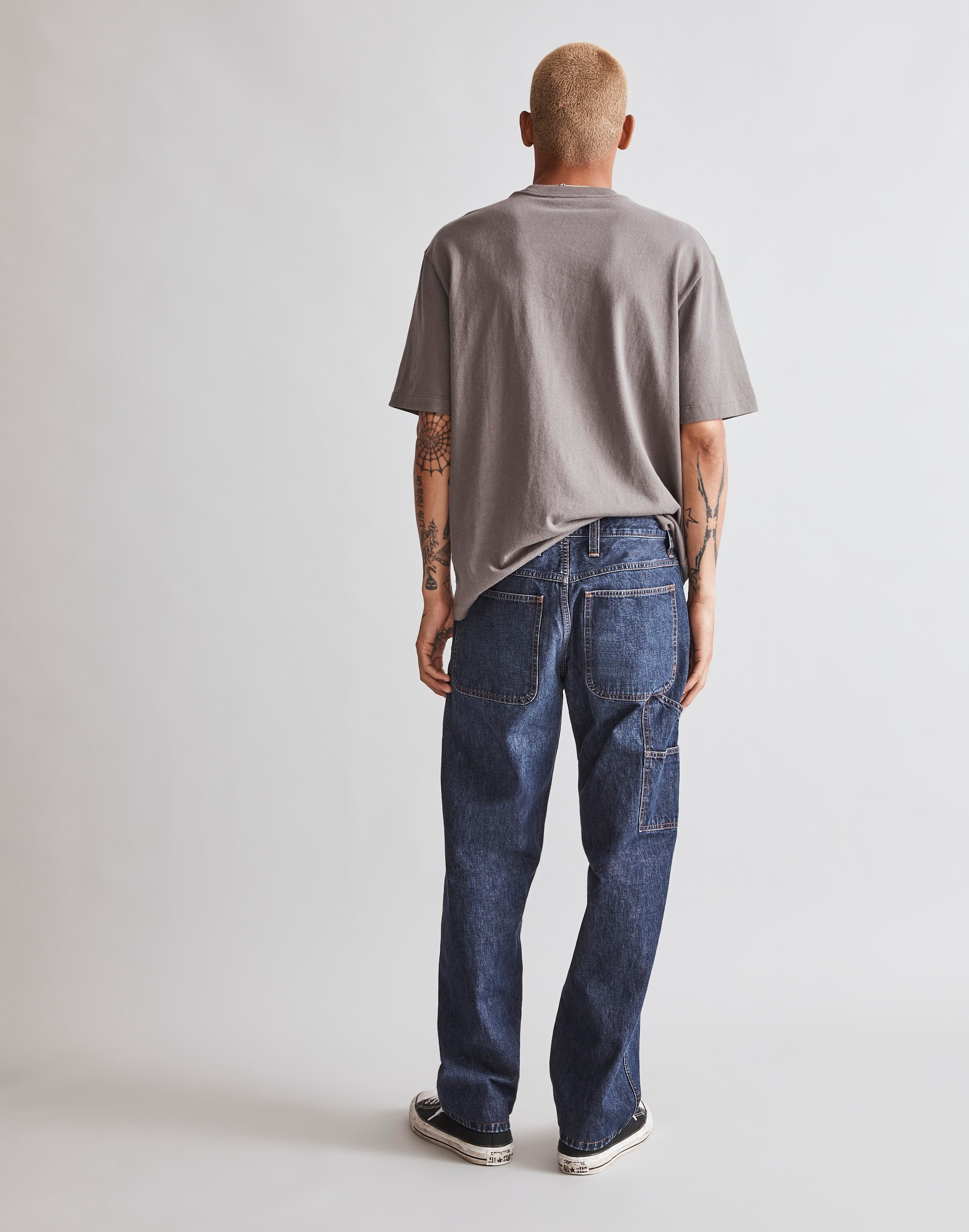 Indigo-Dyed Painter Pants in Glenmore Wash