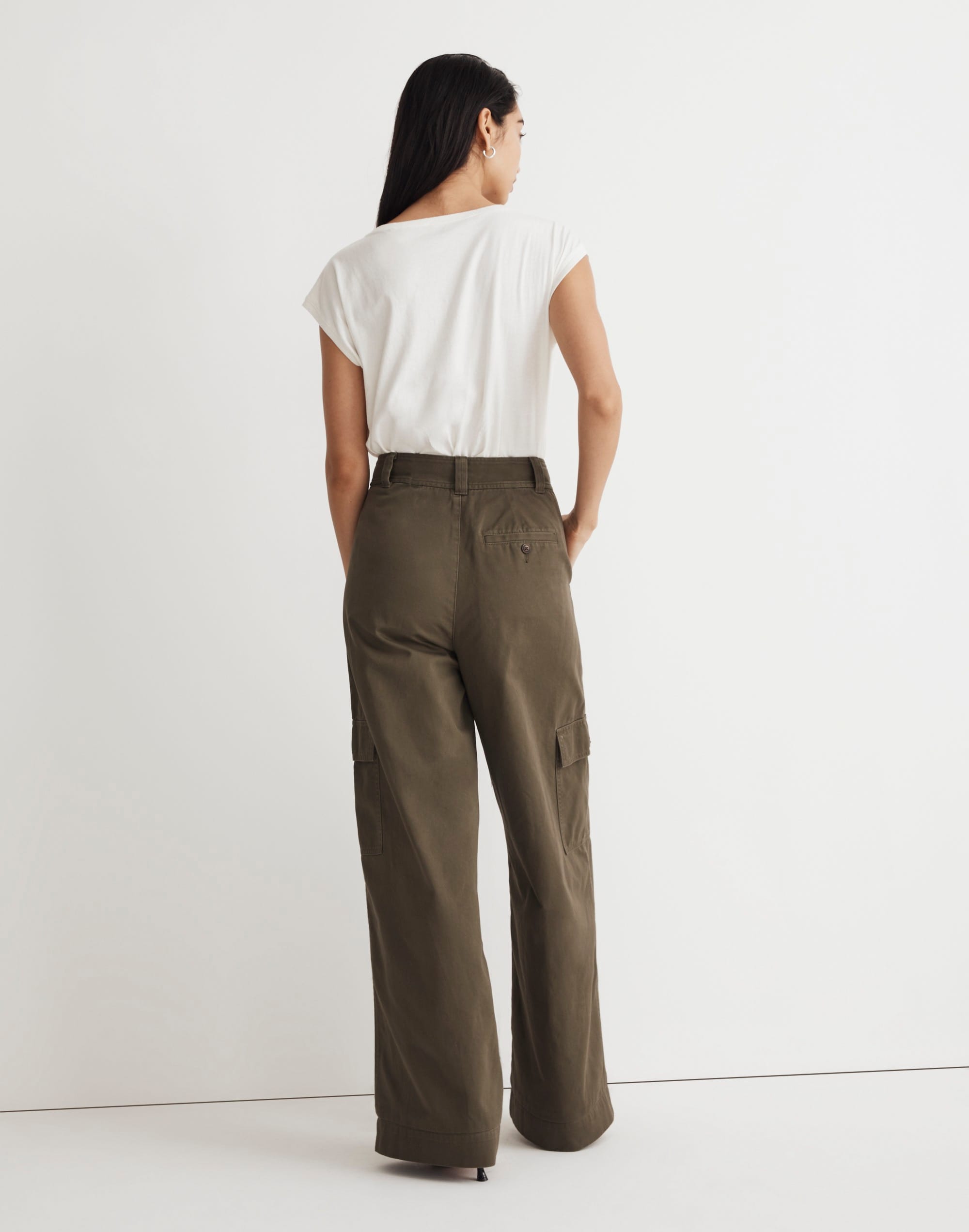 The Harlow Wide-Leg Cargo Pant in (Re)generative Chino | Madewell