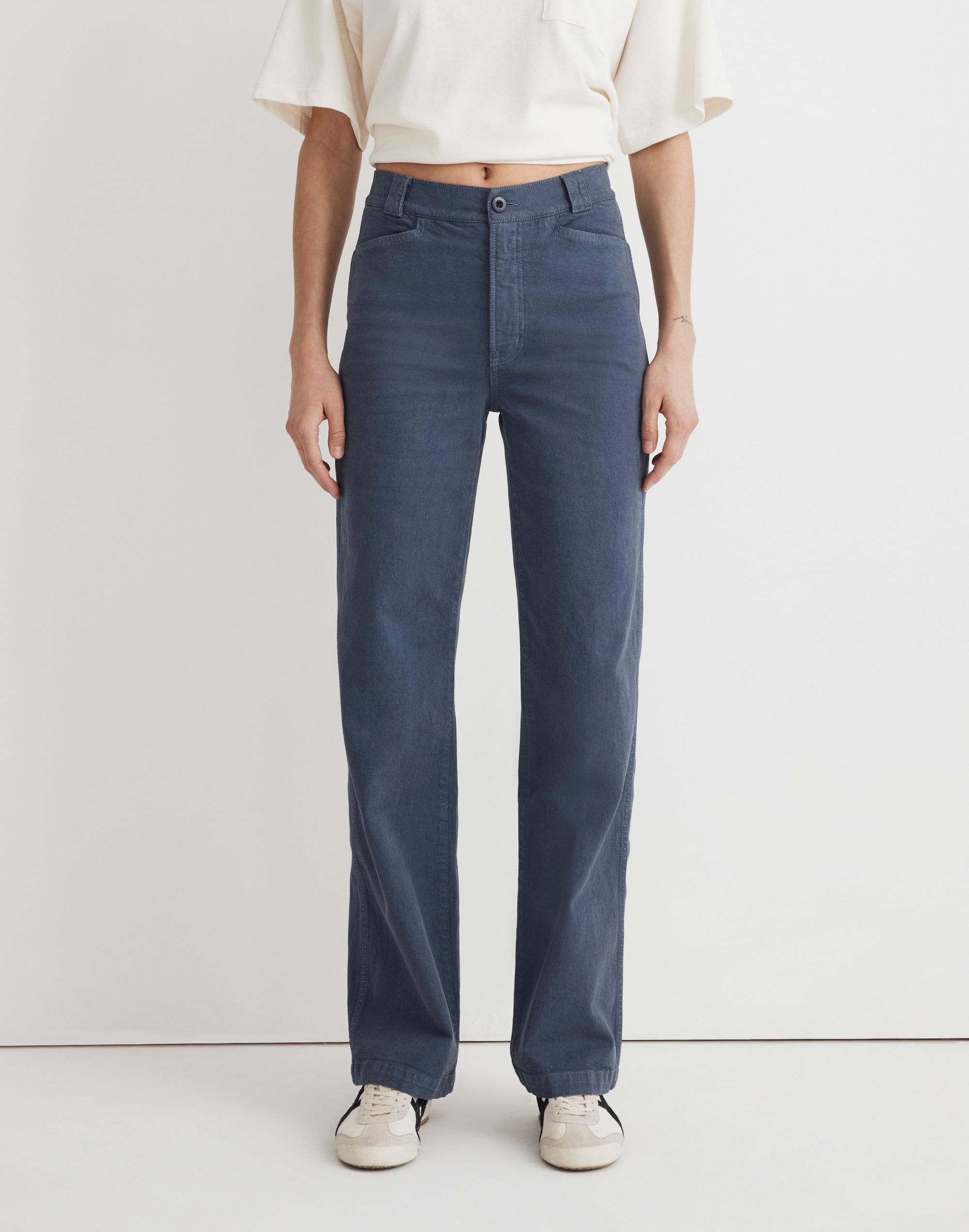 Tall Emmett 2.0 Wide-Leg Pants: Garment-Dyed Edition | Madewell