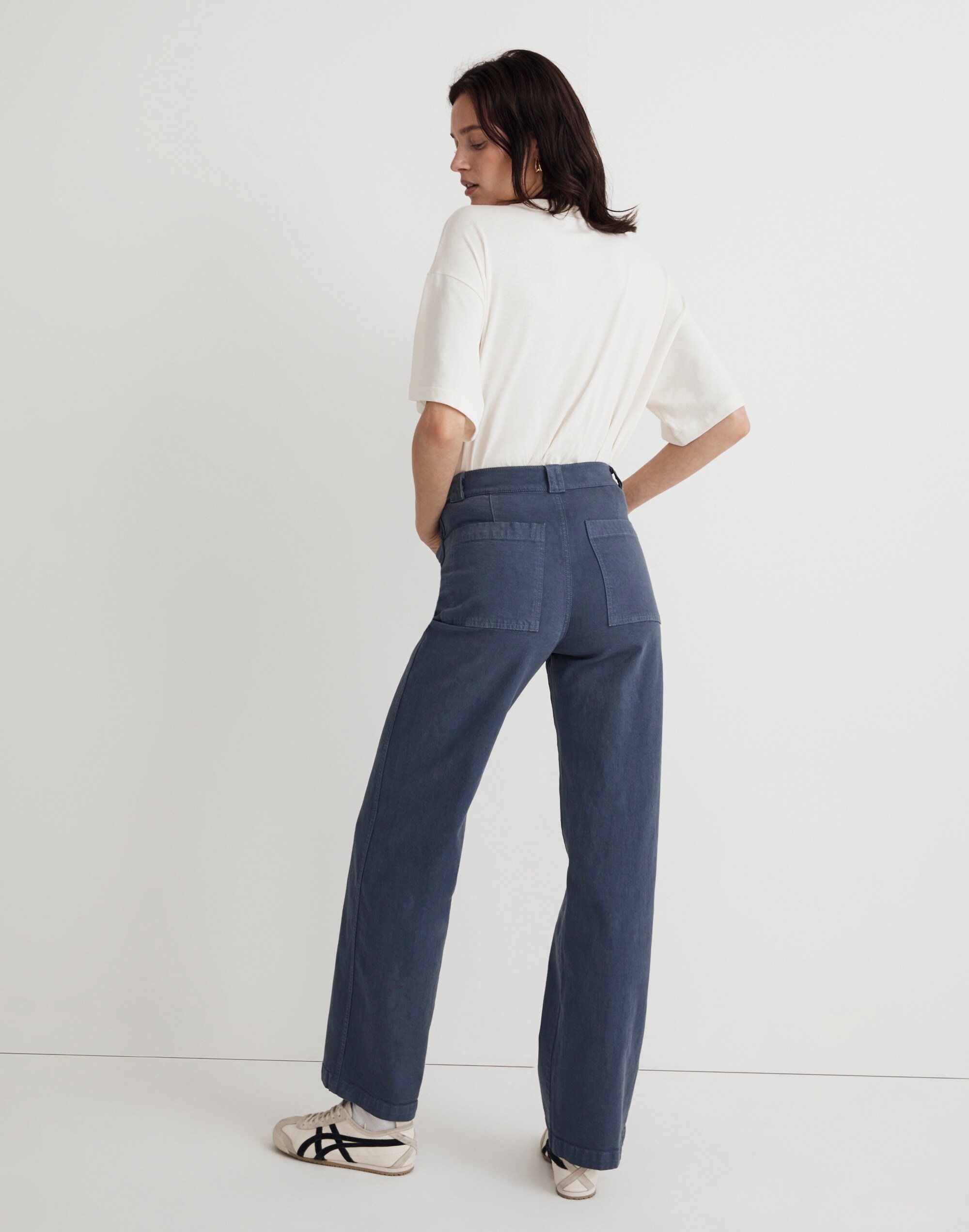 Tall Emmett 2.0 Wide-Leg Pants: Garment-Dyed Edition | Madewell