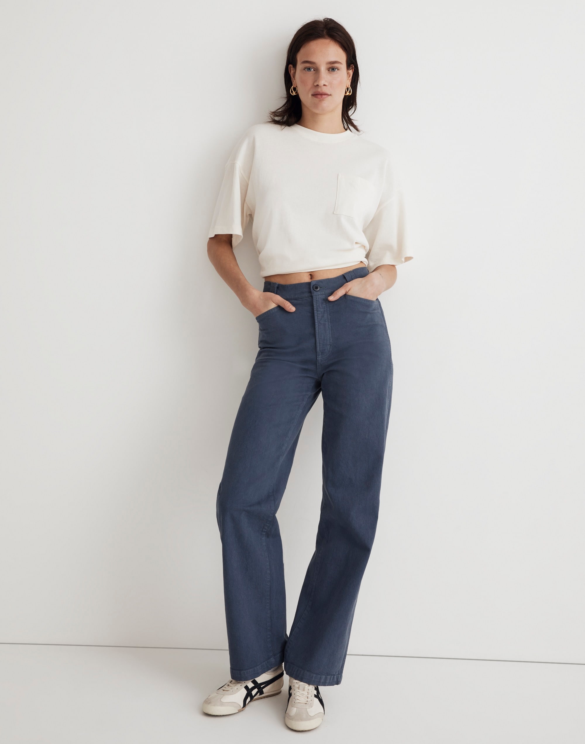 Tall Emmett 2.0 Wide-Leg Pants: Garment-Dyed Edition | Madewell