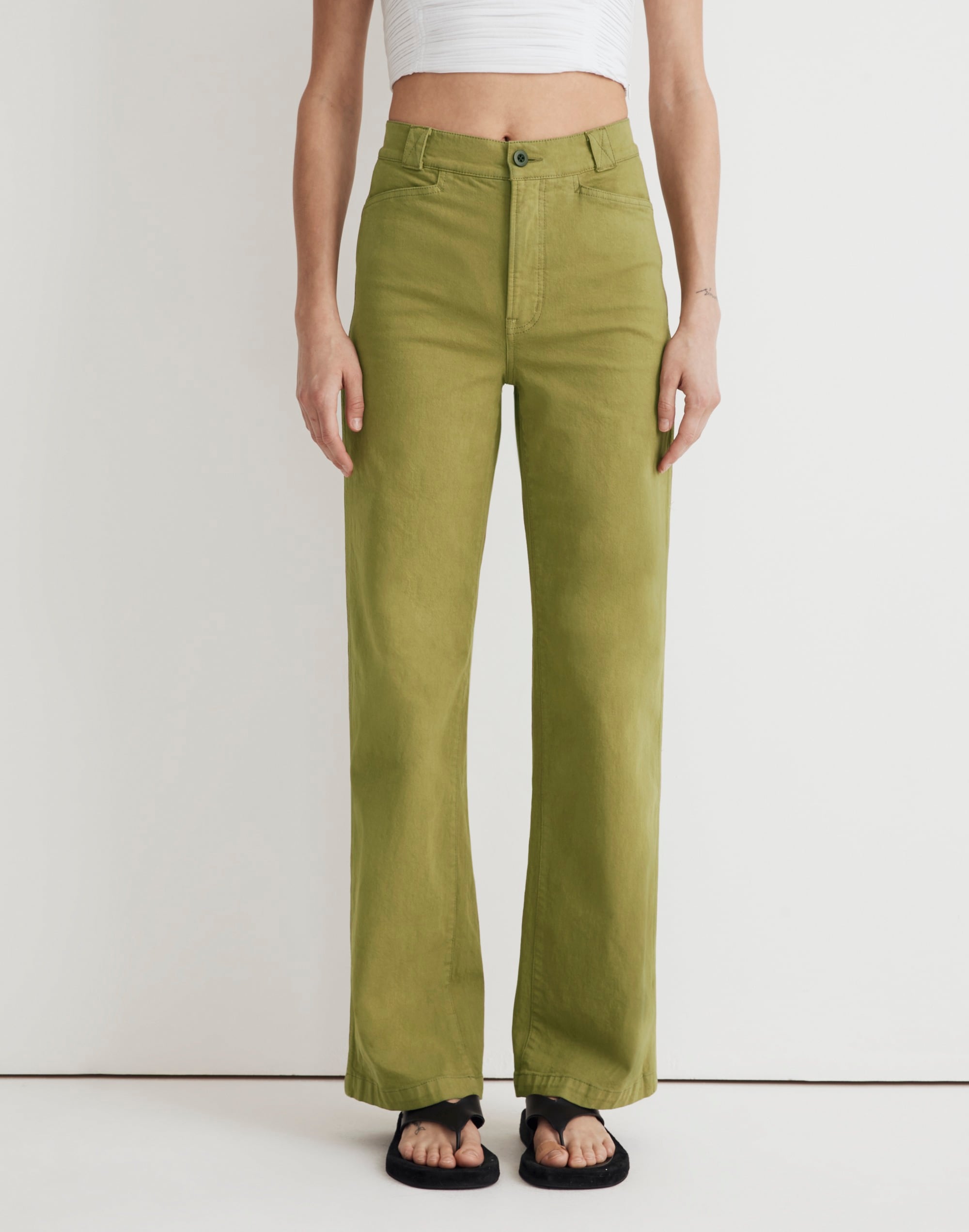 The Petite Emmett 2.0 Wide-Leg Pants: Garment-Dyed Edition | Madewell