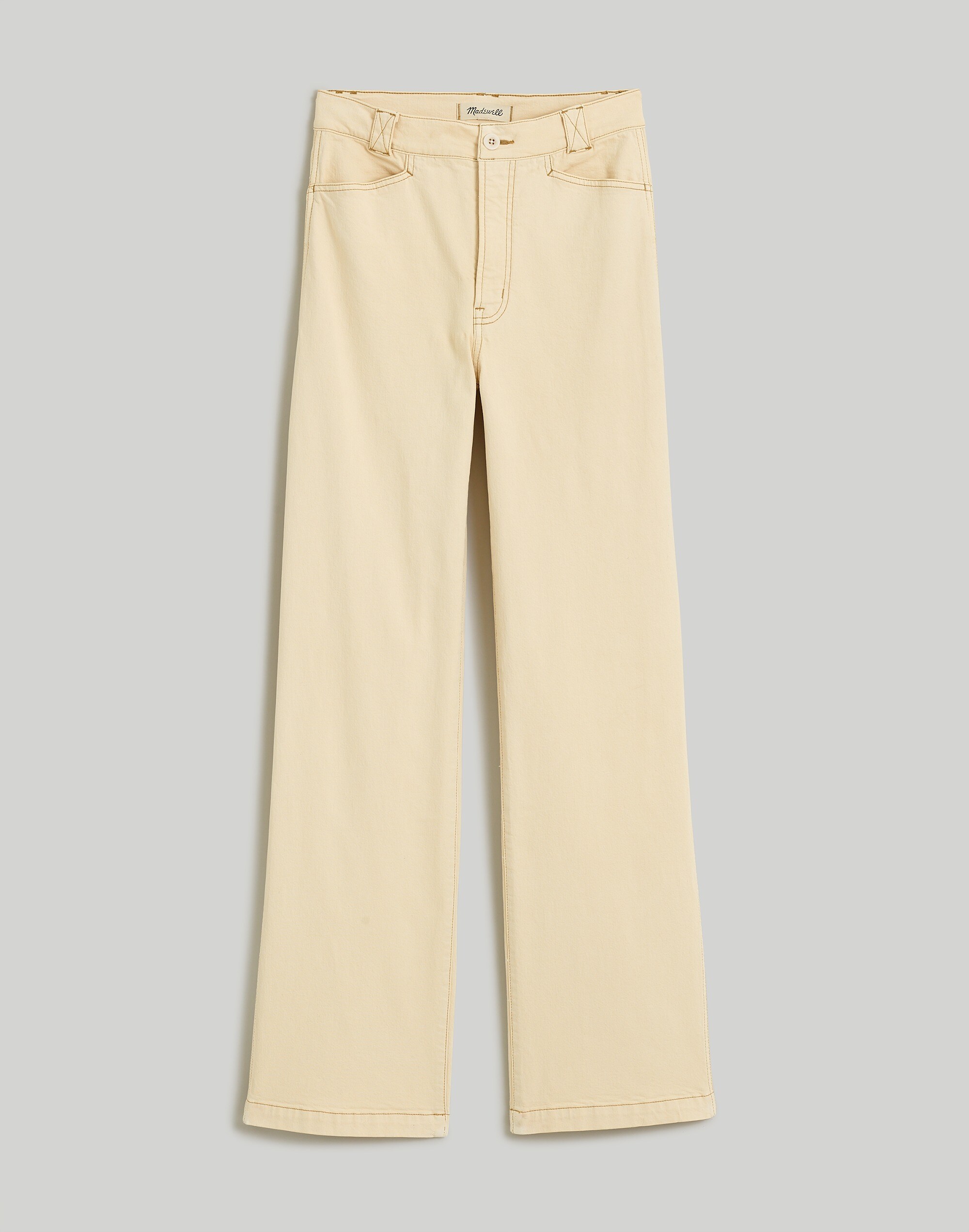 The Emmett Wide-Leg Pant: Garment Dyed Edition | Madewell