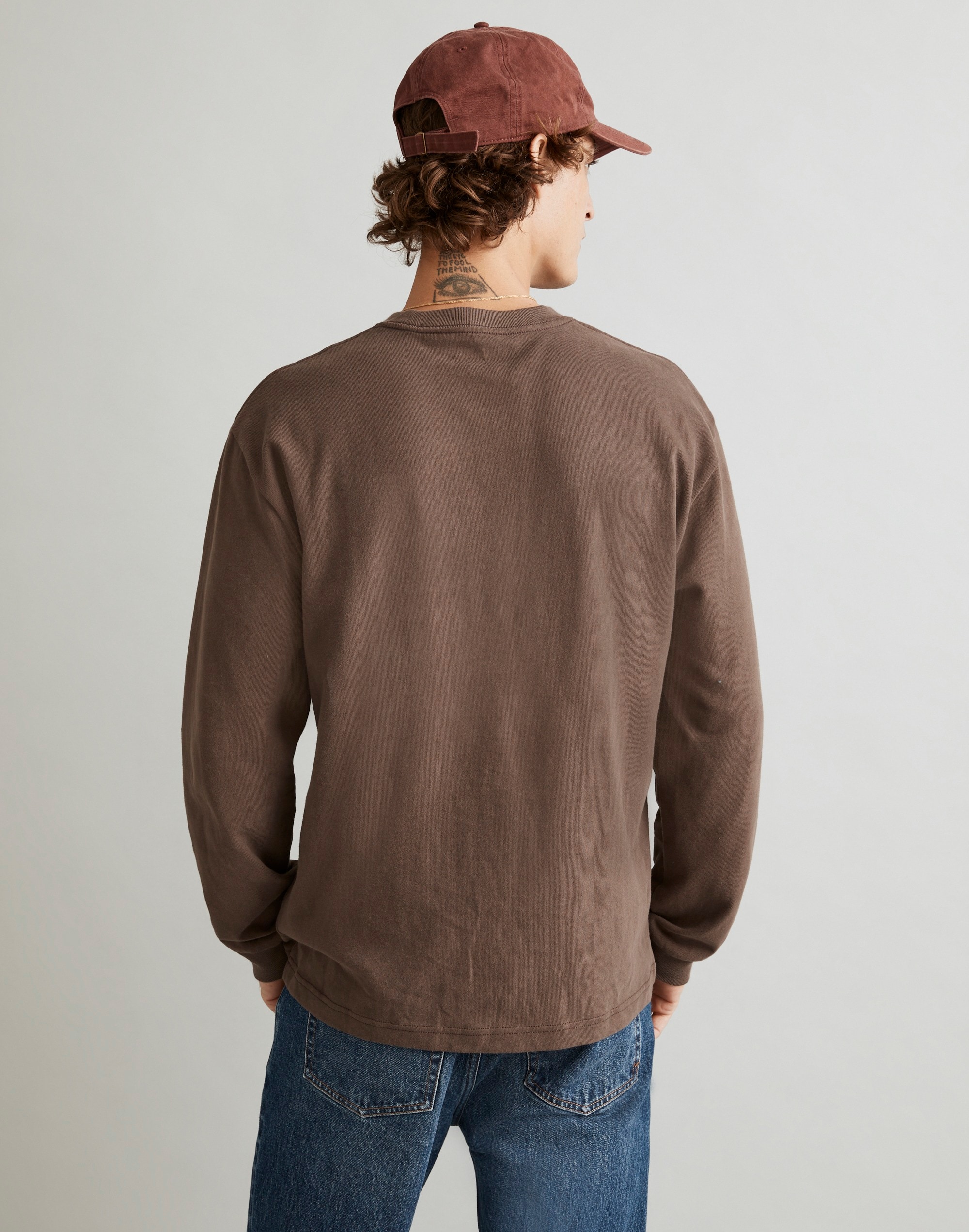 Brushed Long-Sleeve Boxy Tee | Madewell