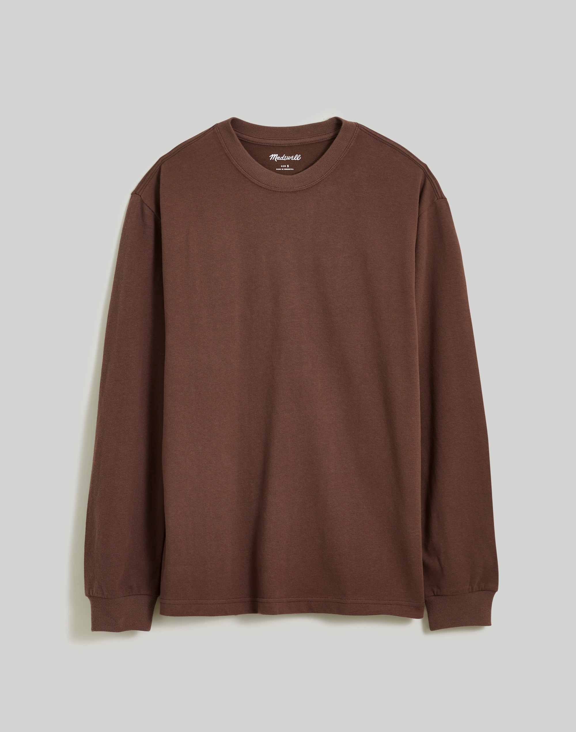 Brushed Long-Sleeve Boxy Tee | Madewell