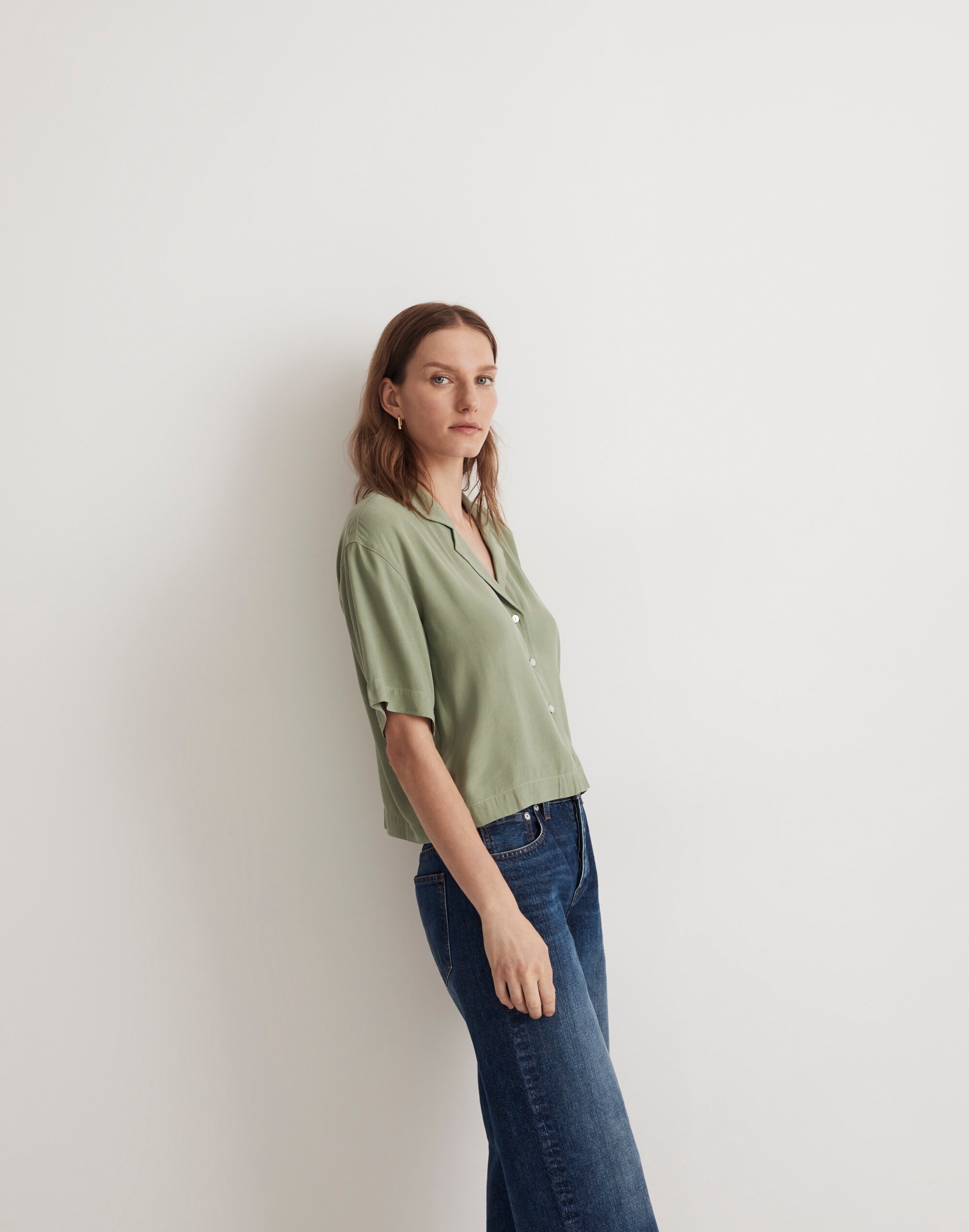 Button-Front Resort Shirt Lusterweave | Madewell