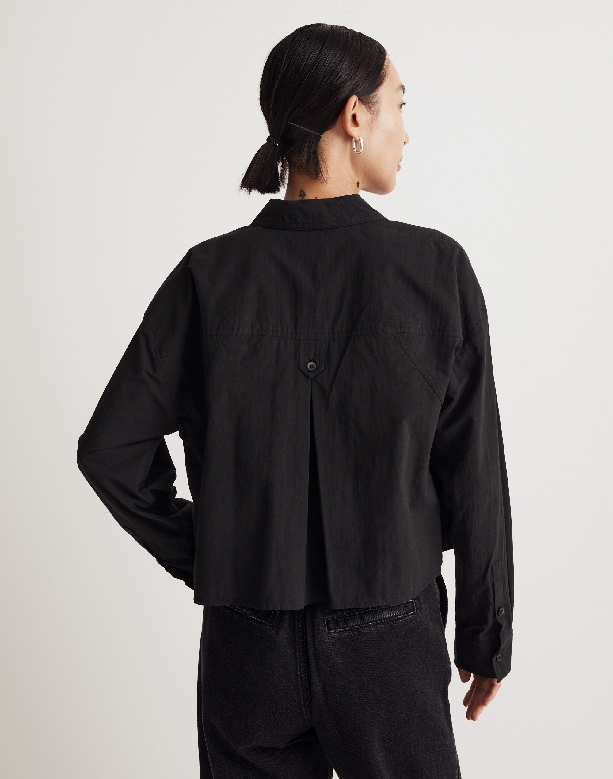 The Signature Poplin Crop Shirt | Madewell