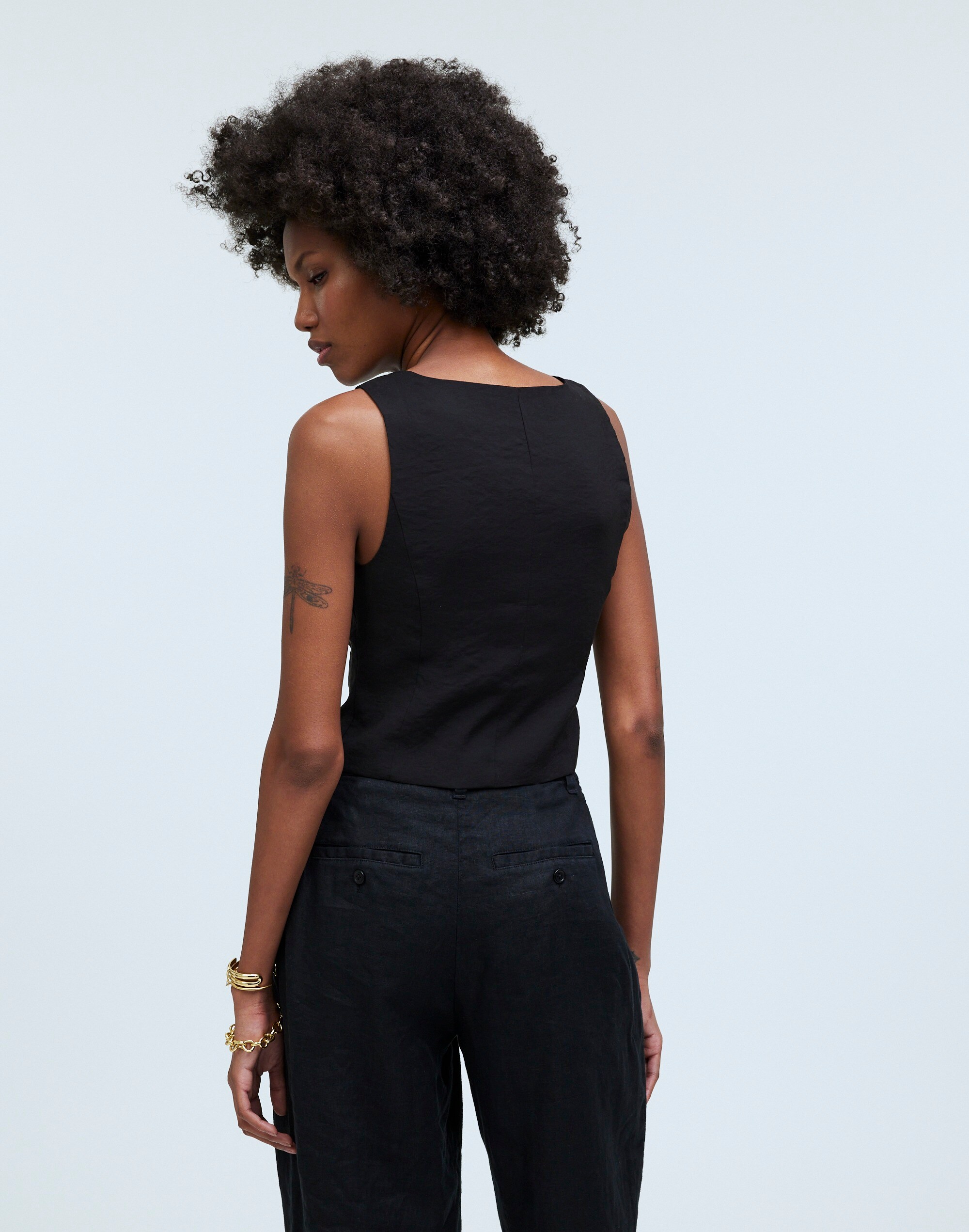 Katrina Crop Vest Top Softdrape | Madewell