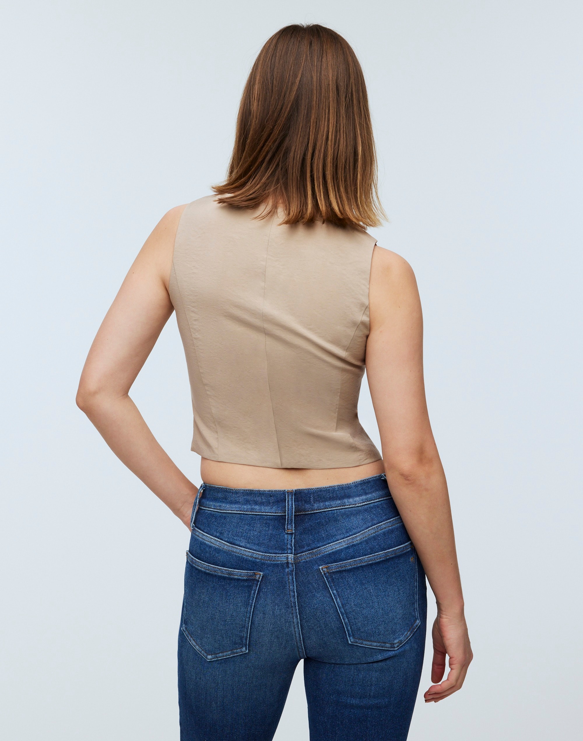 Katrina Crop Vest Top Softdrape | Madewell