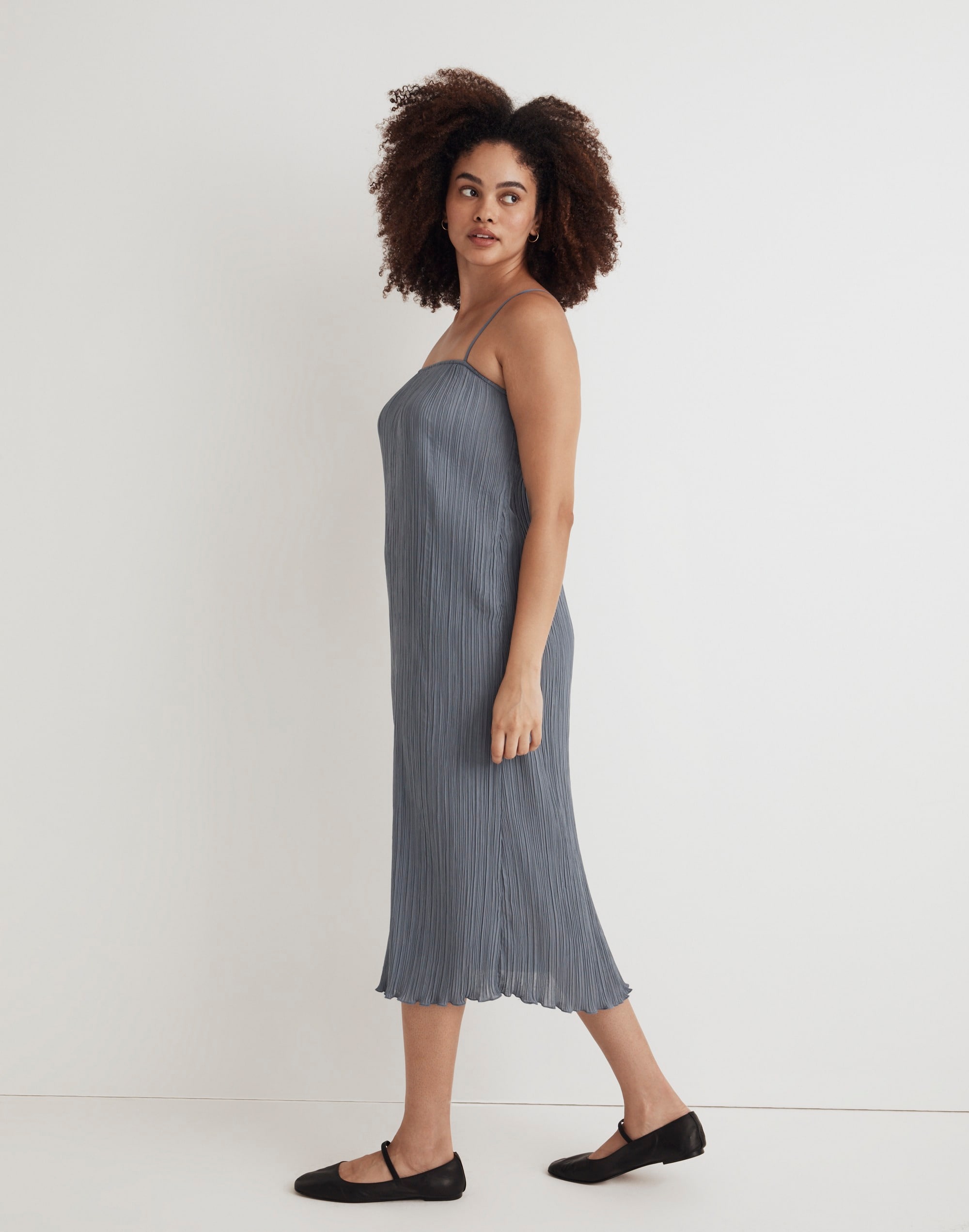 The Goldie Dress Plissé | Madewell