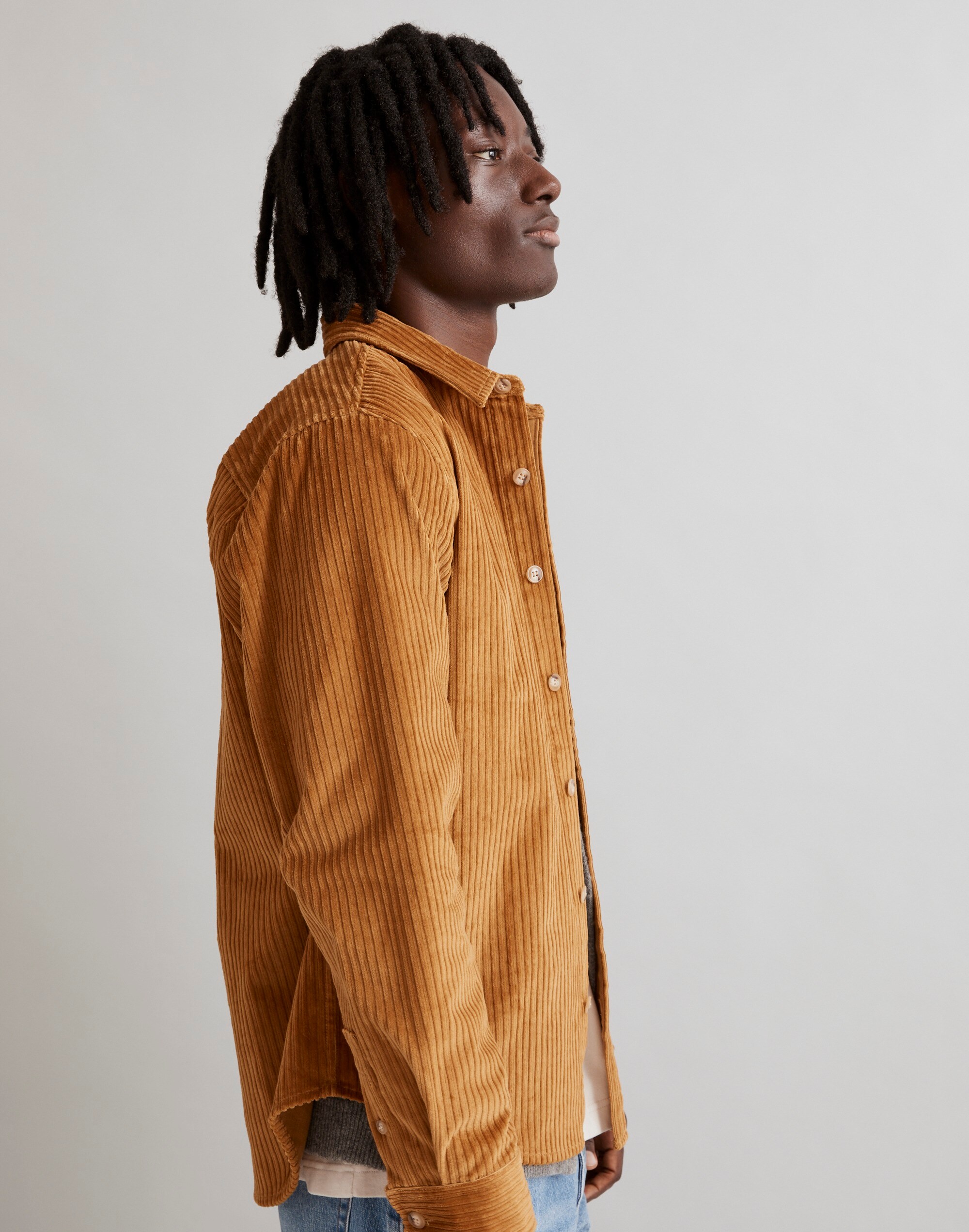 Corduroy Easy Long-Sleeve Shirt | Madewell