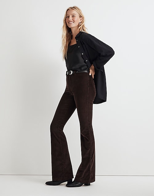 Straight cut trousers with ruffles PERFECTION