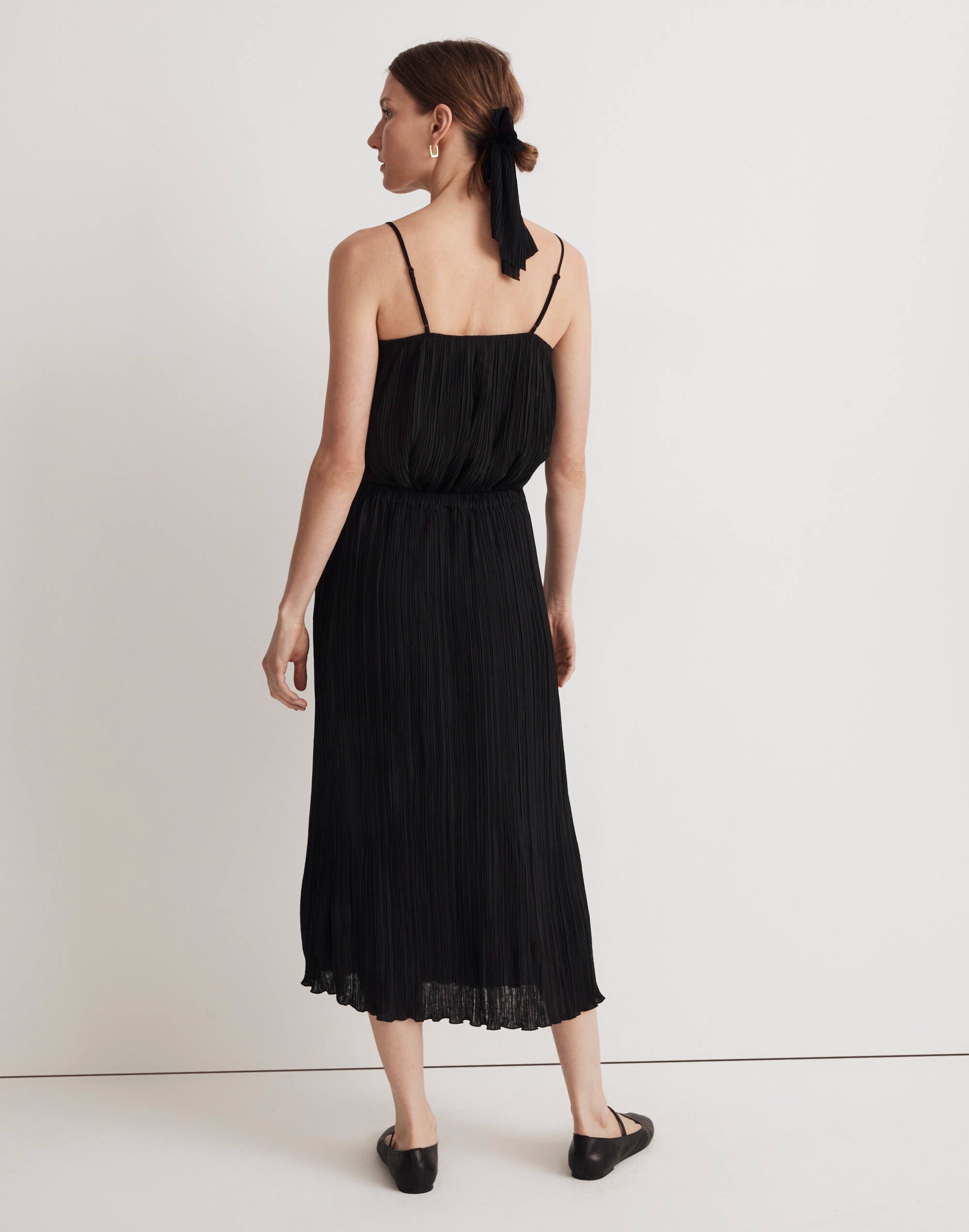 Plissé Midi Slip Skirt | Madewell