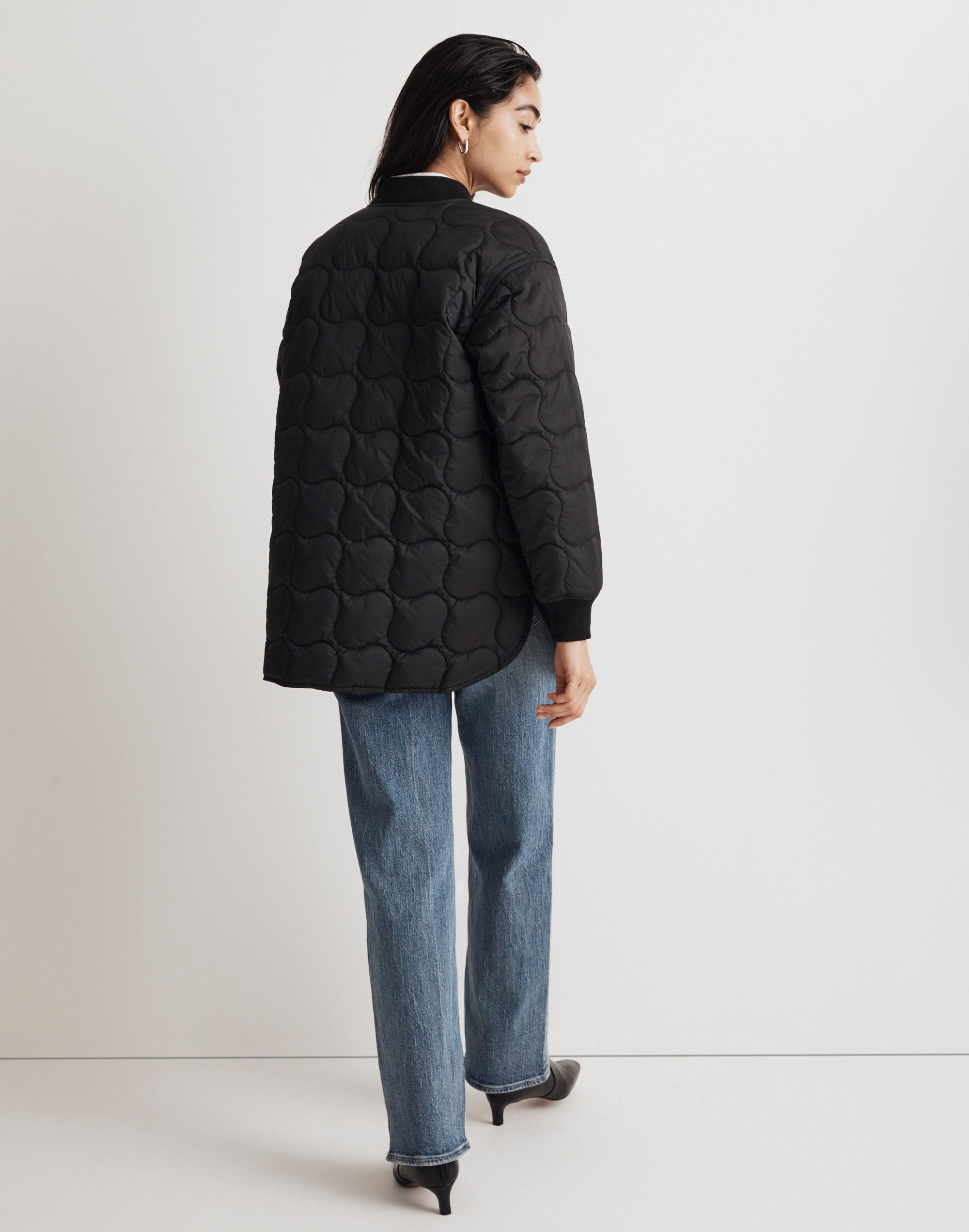 Quilted Oversized Bomber Jacket | Madewell