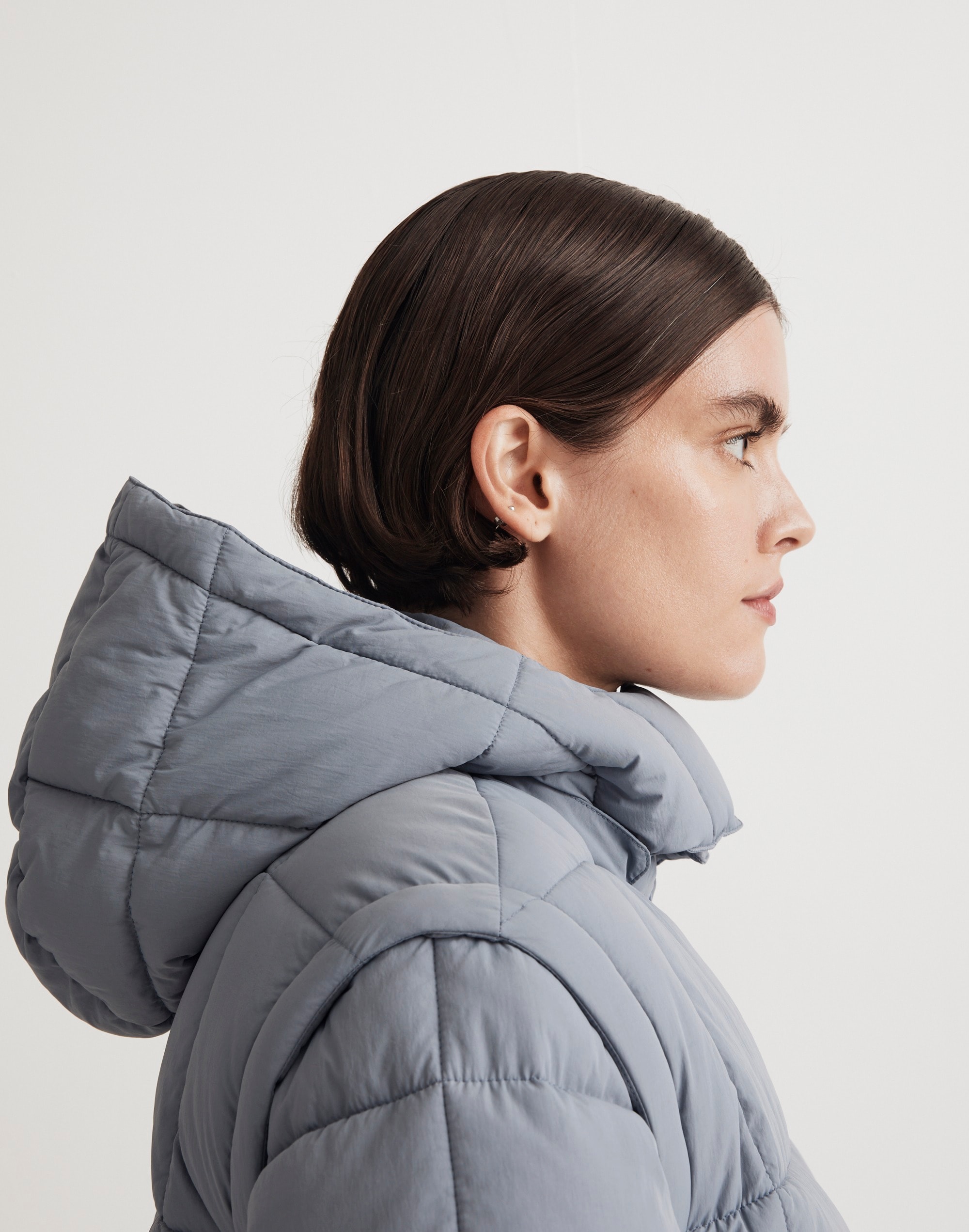 Modular Quilted Crop Puffer Jacket