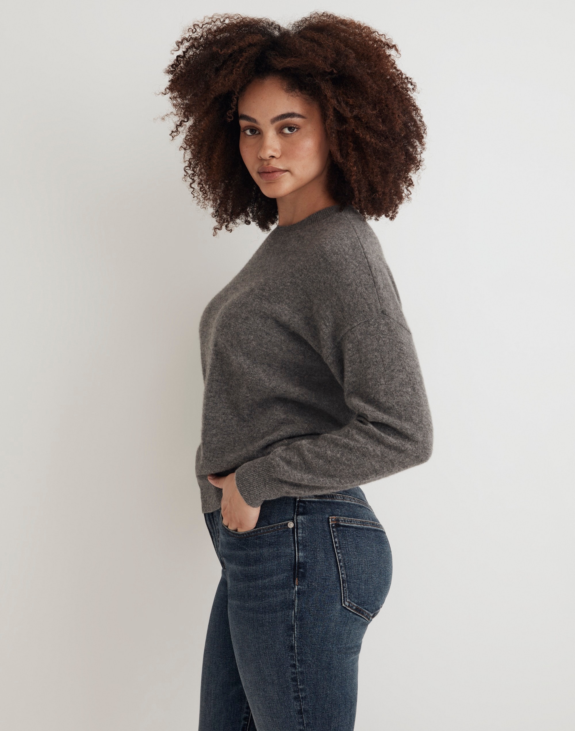 (Re)sponsible Cashmere Oversized Crewneck Sweater | Madewell