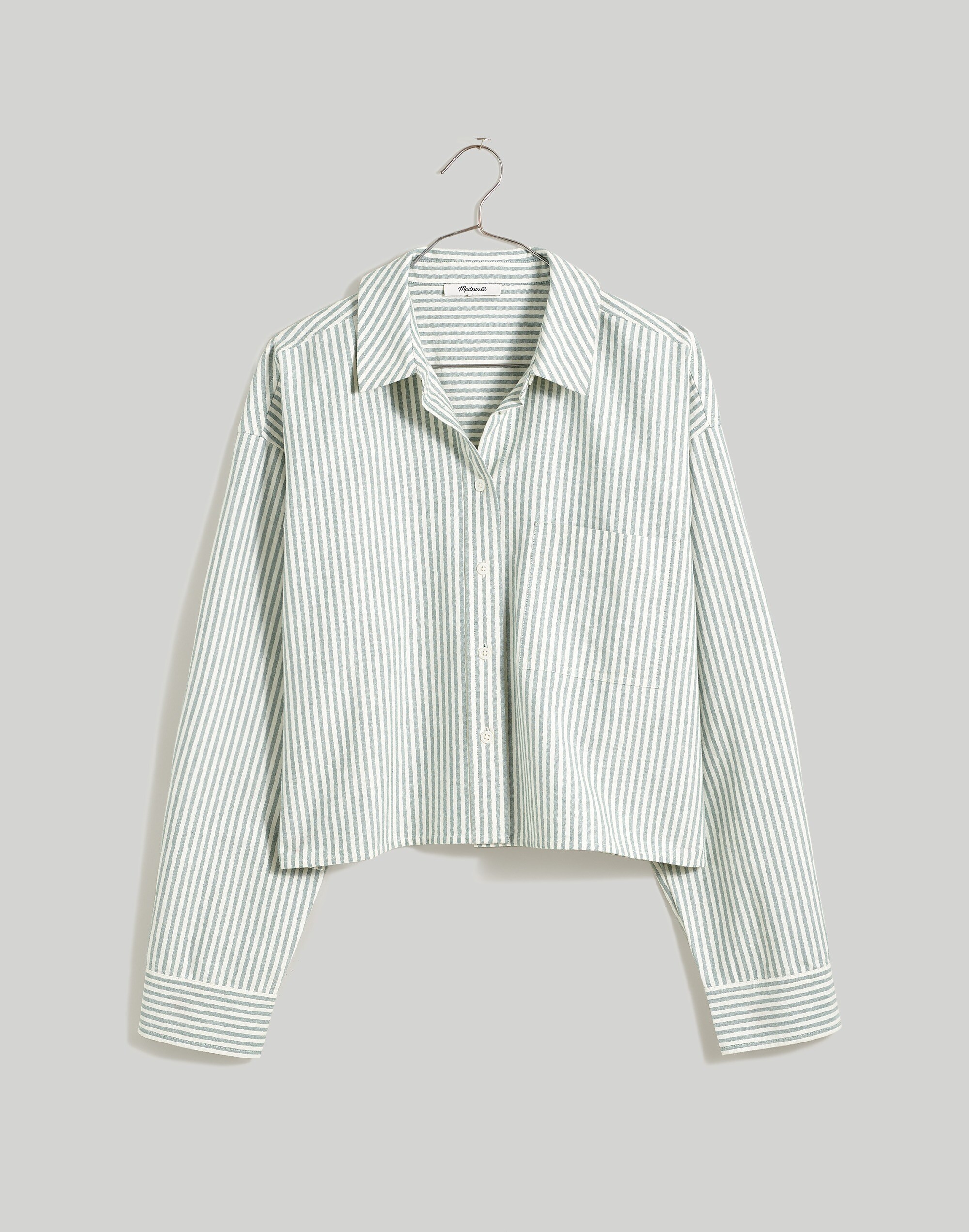 The Signature Oxford Crop Shirt | Madewell