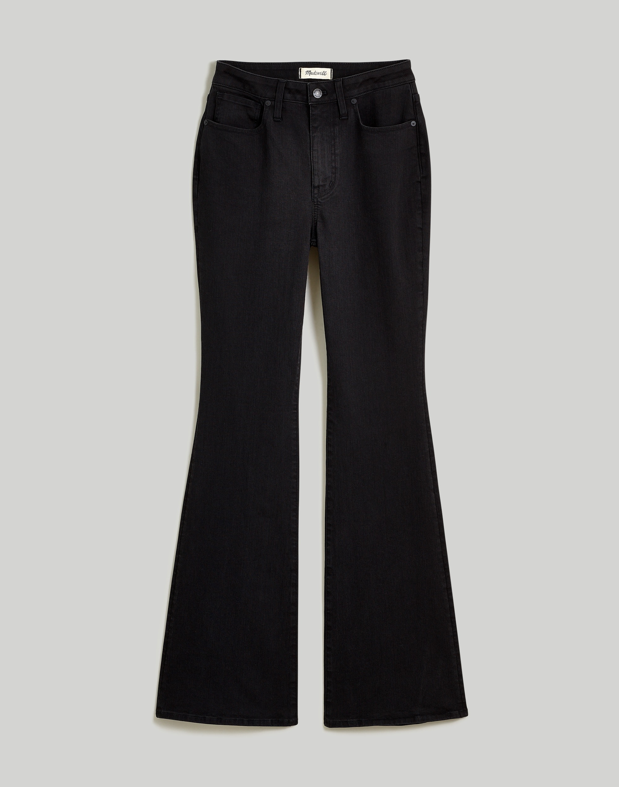 Plus Curvy Skinny Flare Jeans Black Frost Wash | Madewell