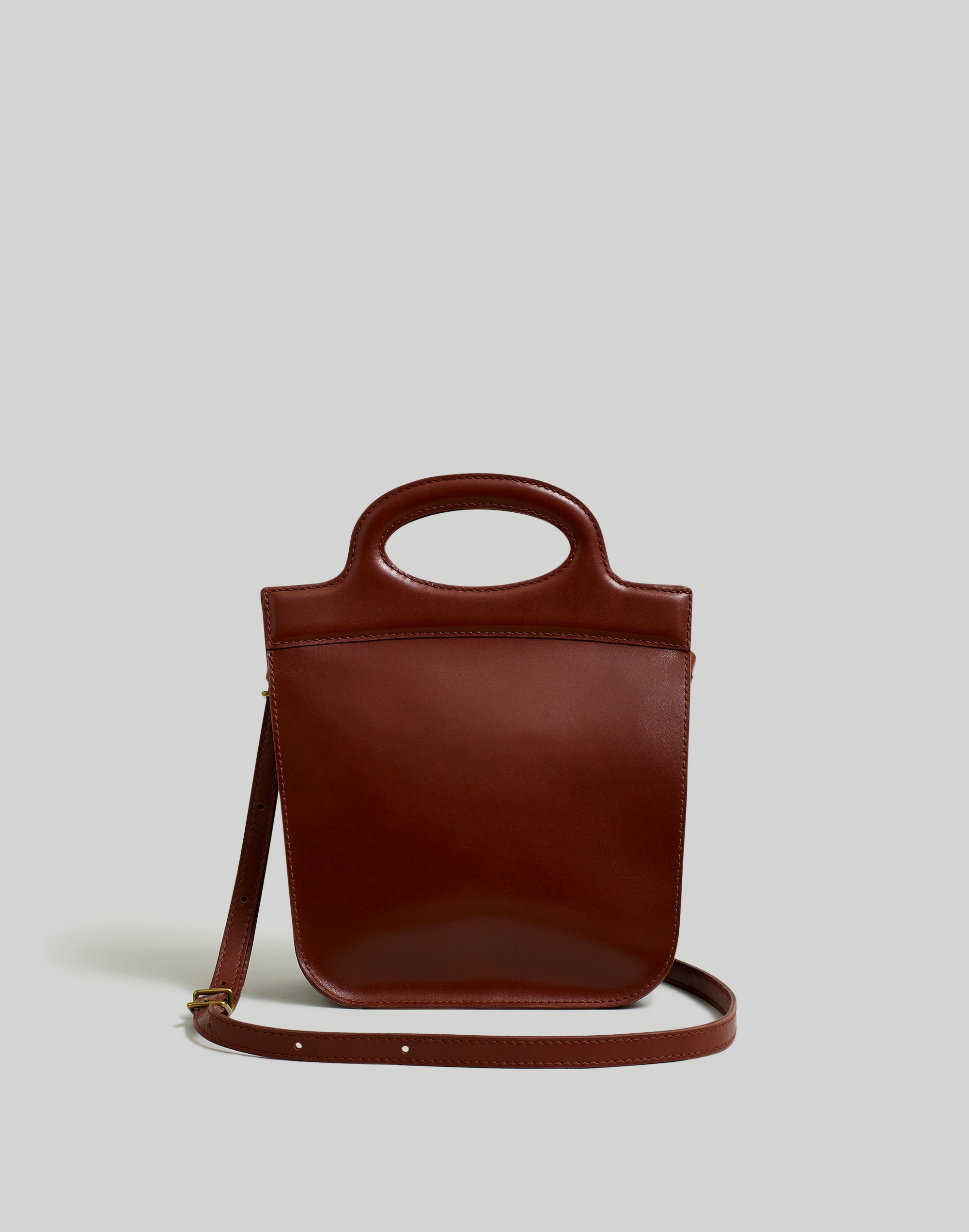 Madewell The Toggle Crossbody Bag in Leather (Cherry Wood