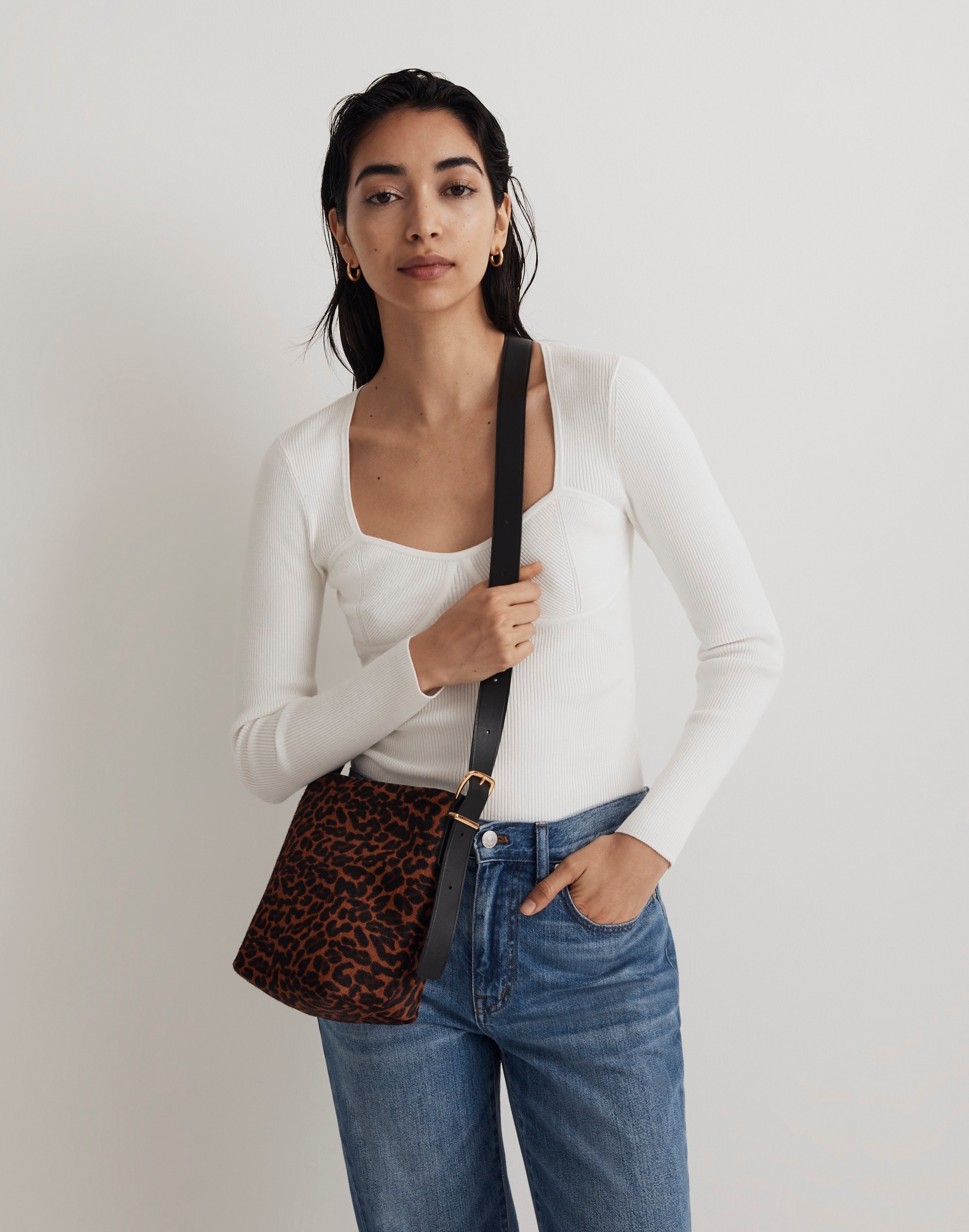 The Essential Mini Bucket Tote in Suede