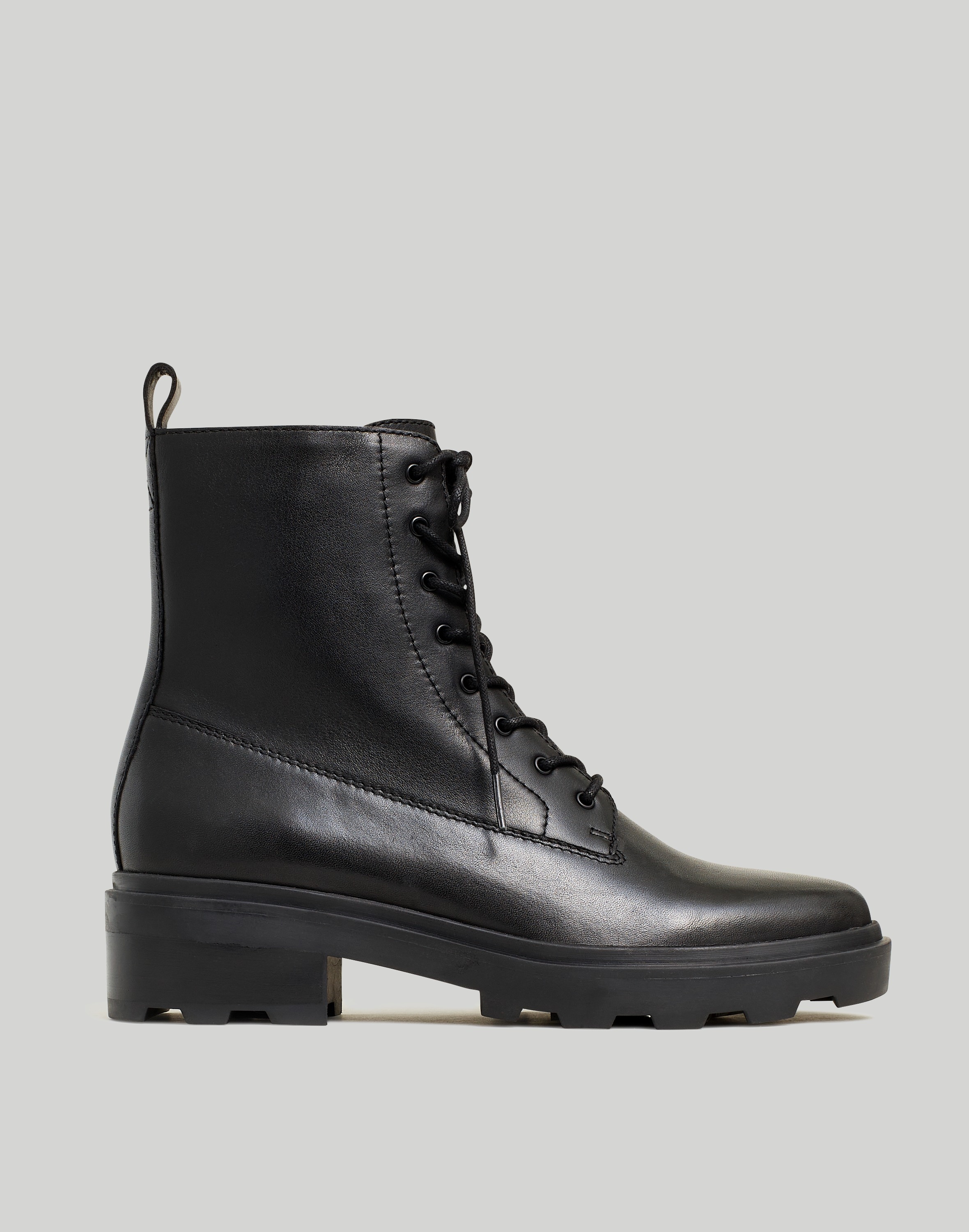 The Shelton Lace-Up Boot Leather