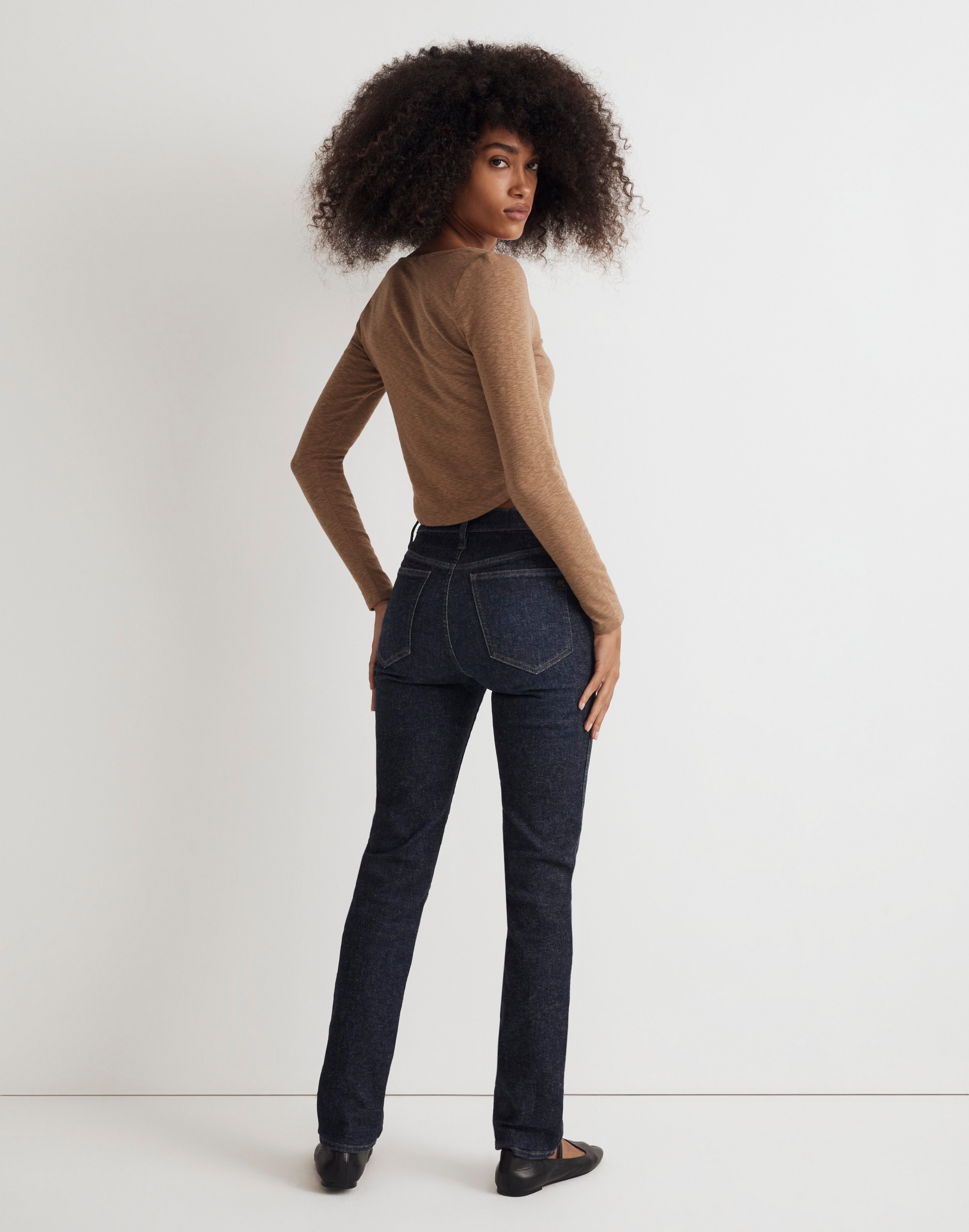 Mid-Rise Stovepipe Jeans in Dalesford Wash