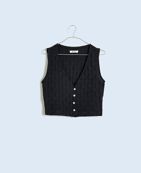 Basketweave-Stitch Vest