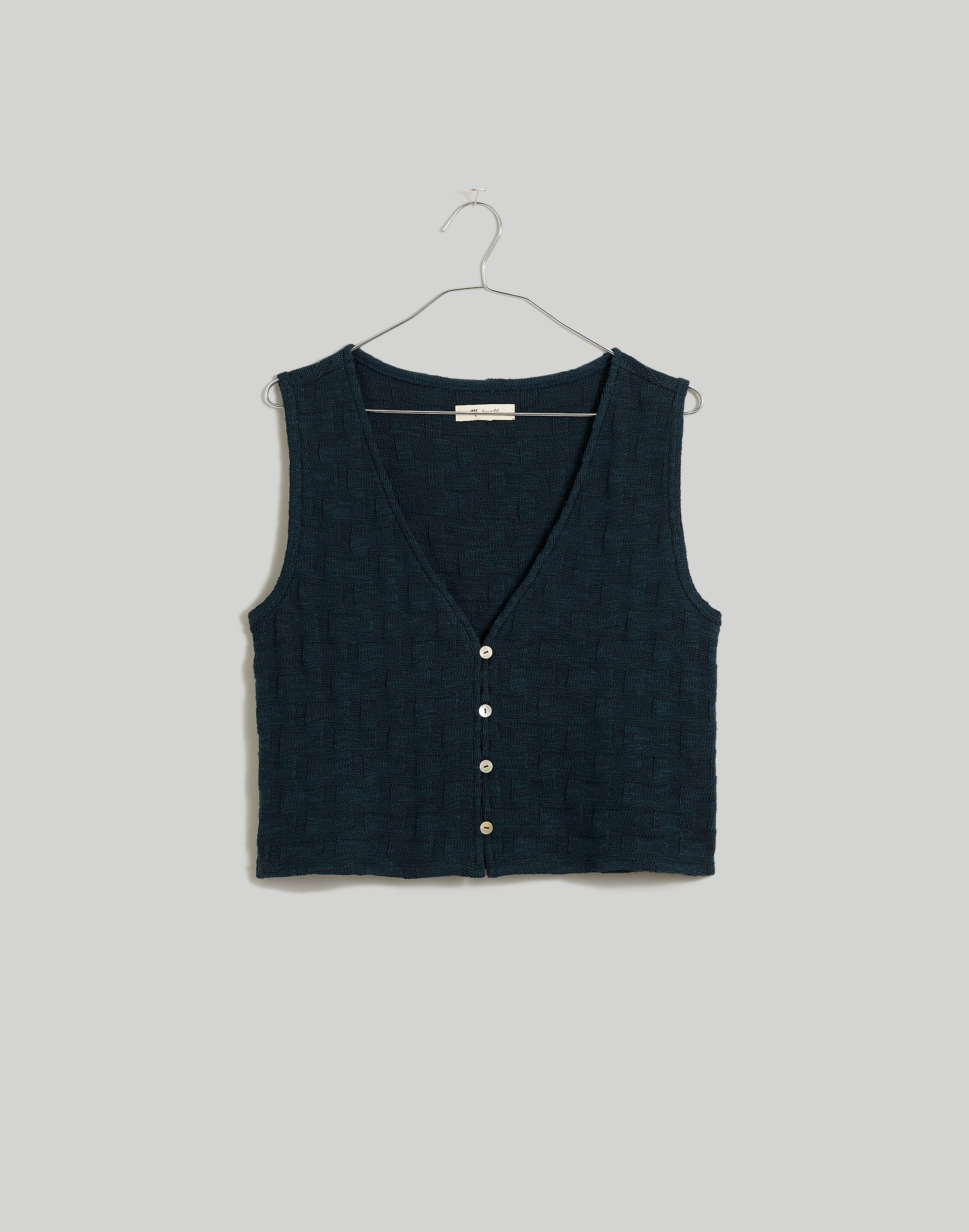 Basketweave-Stitch Vest