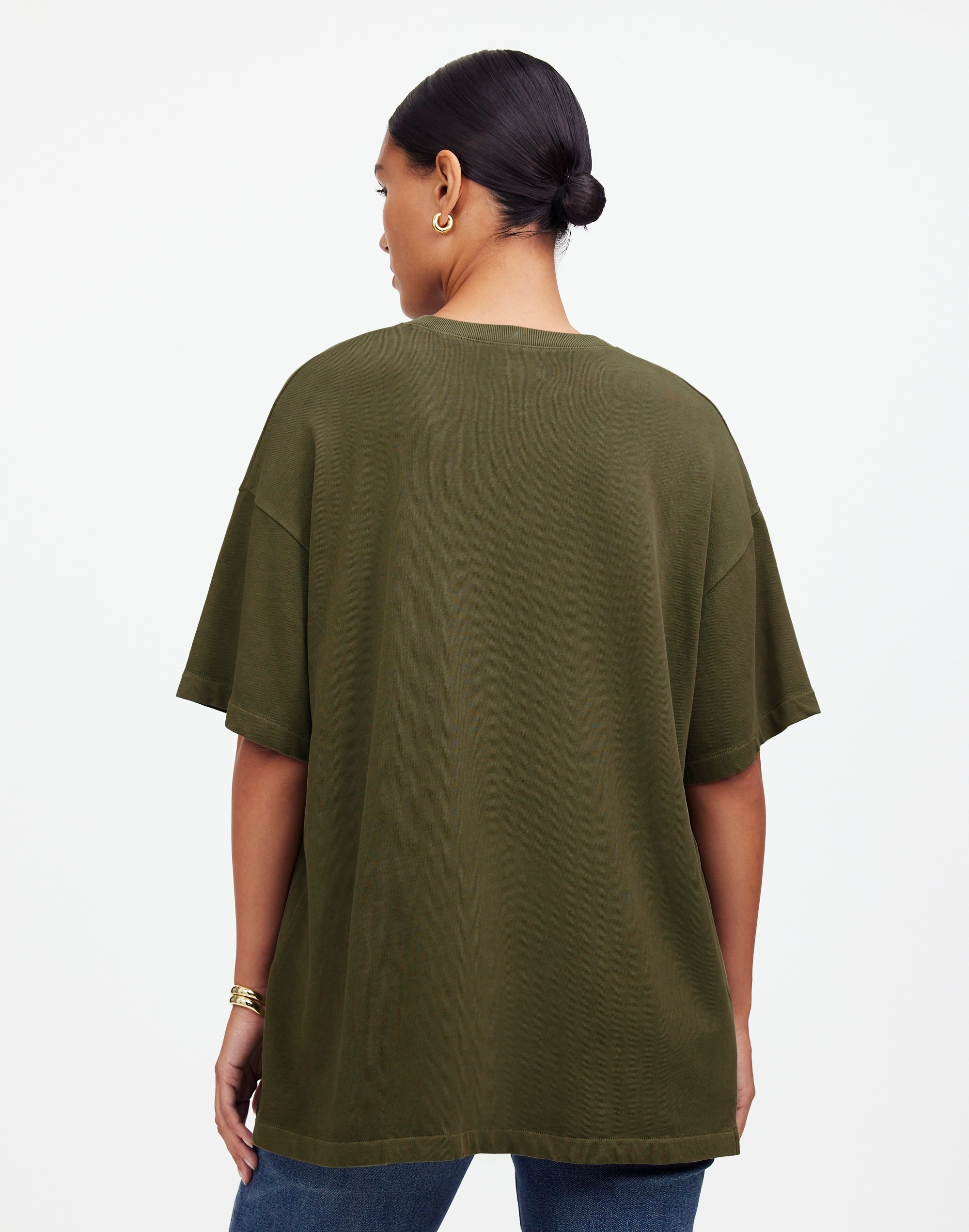 Garment-Dyed Oversized Pocket Tee | Madewell