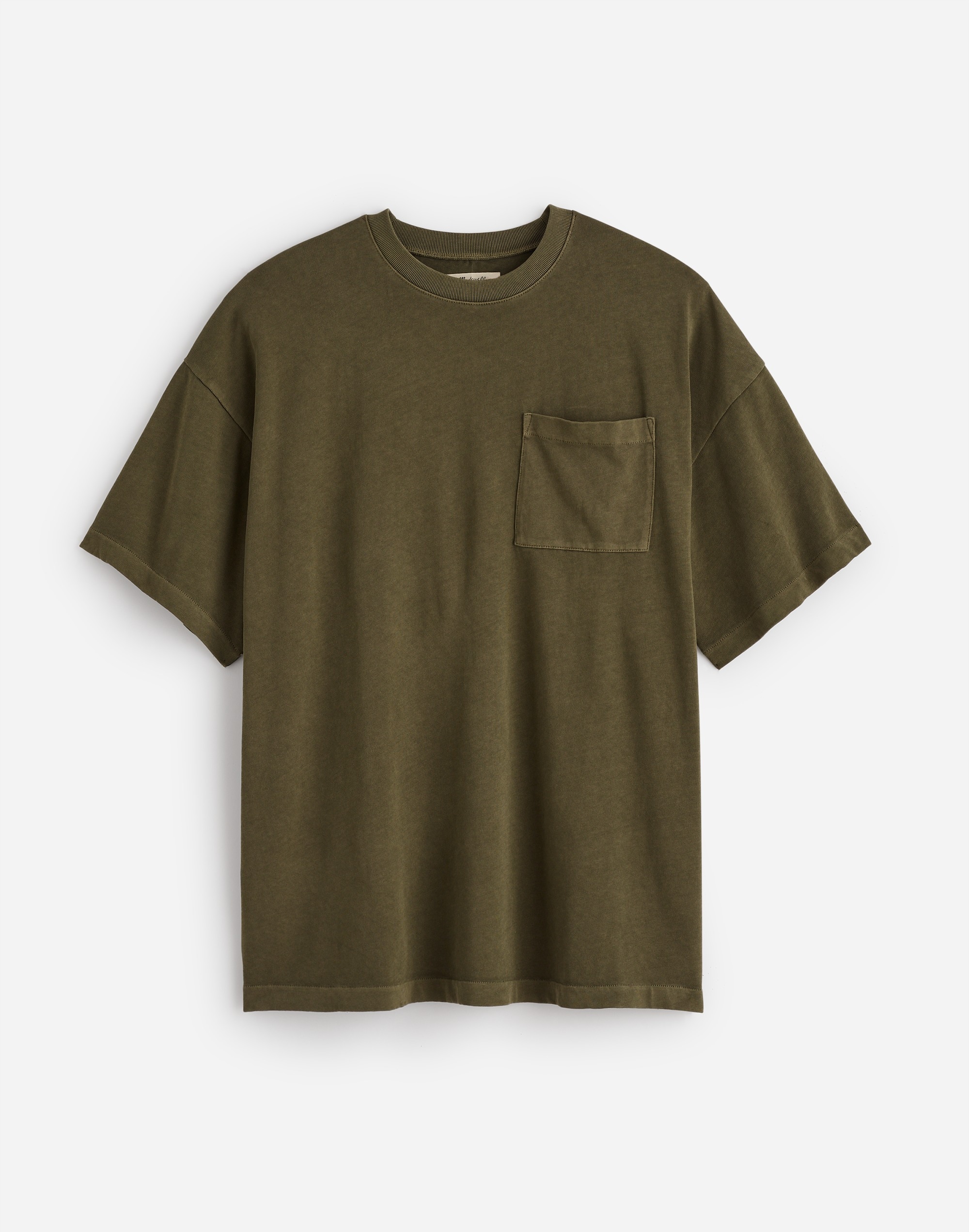 Garment-Dyed Oversized Pocket Tee | Madewell