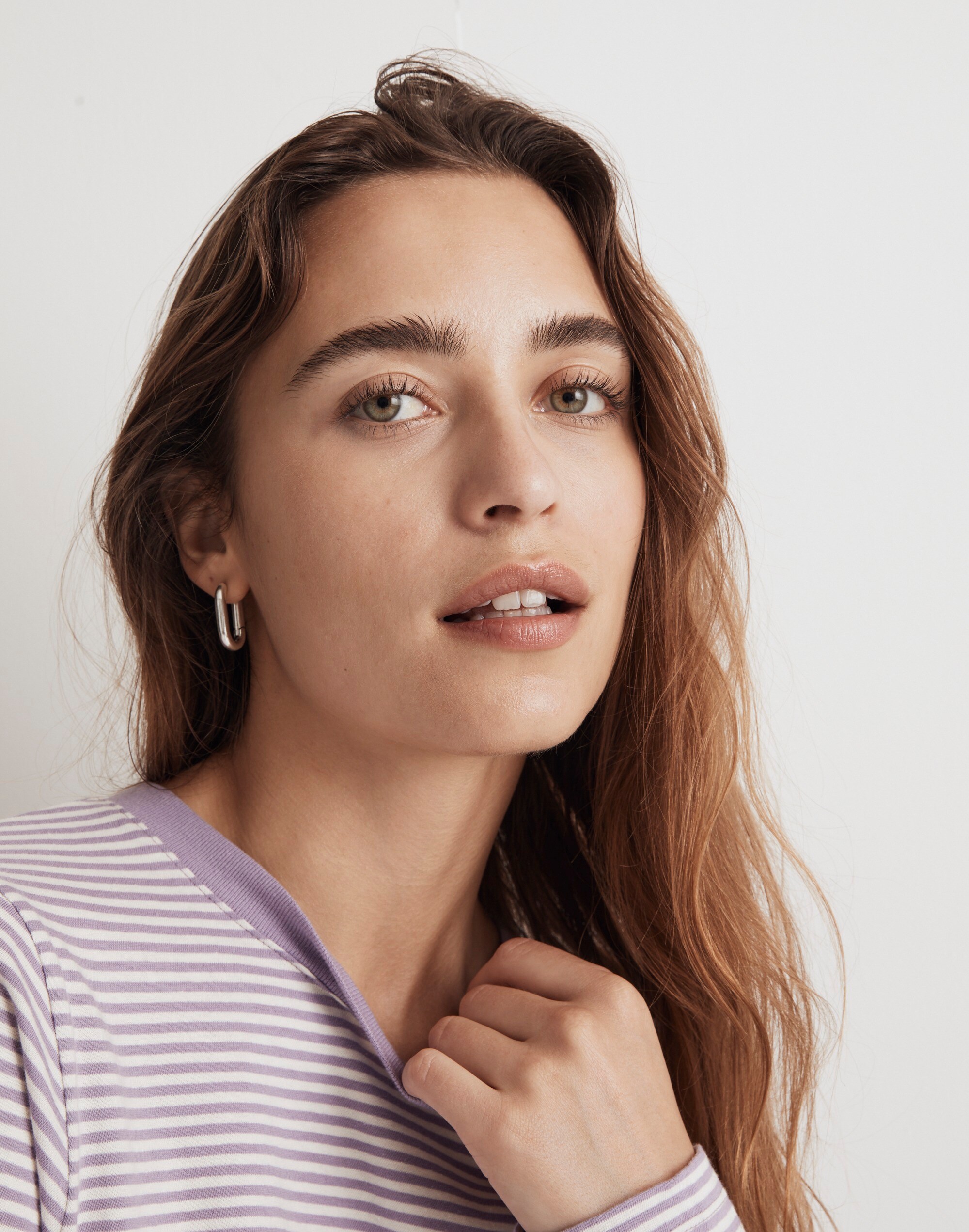 Softfade Cotton Boxy-Crop Tee | Madewell