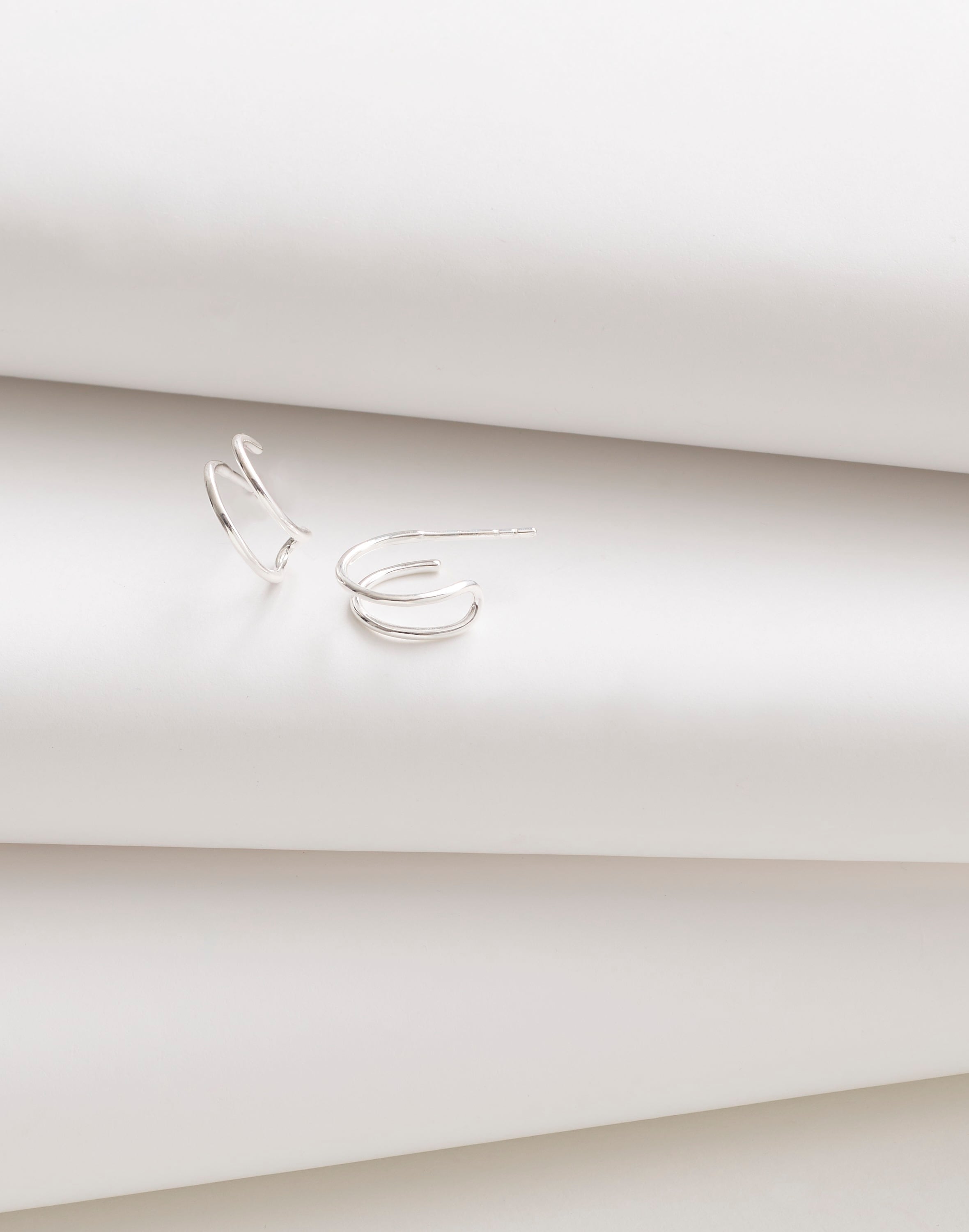 Demi-Fine Double Hoop Earrings | Madewell