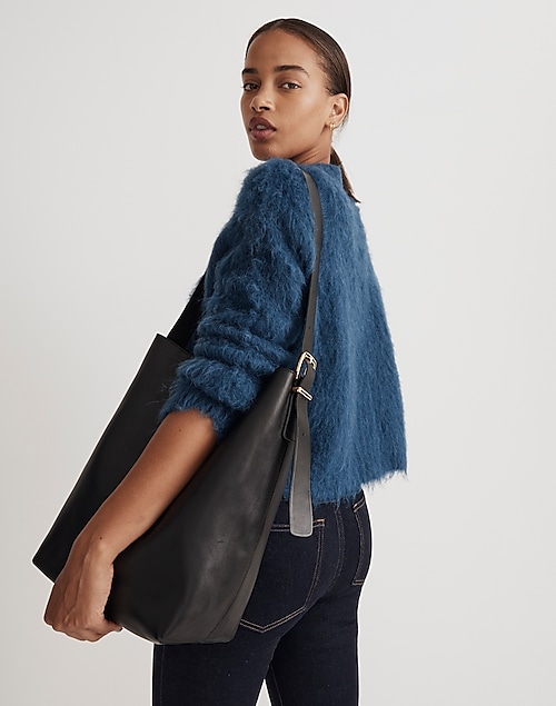 The Essential Bucket Tote in Suede