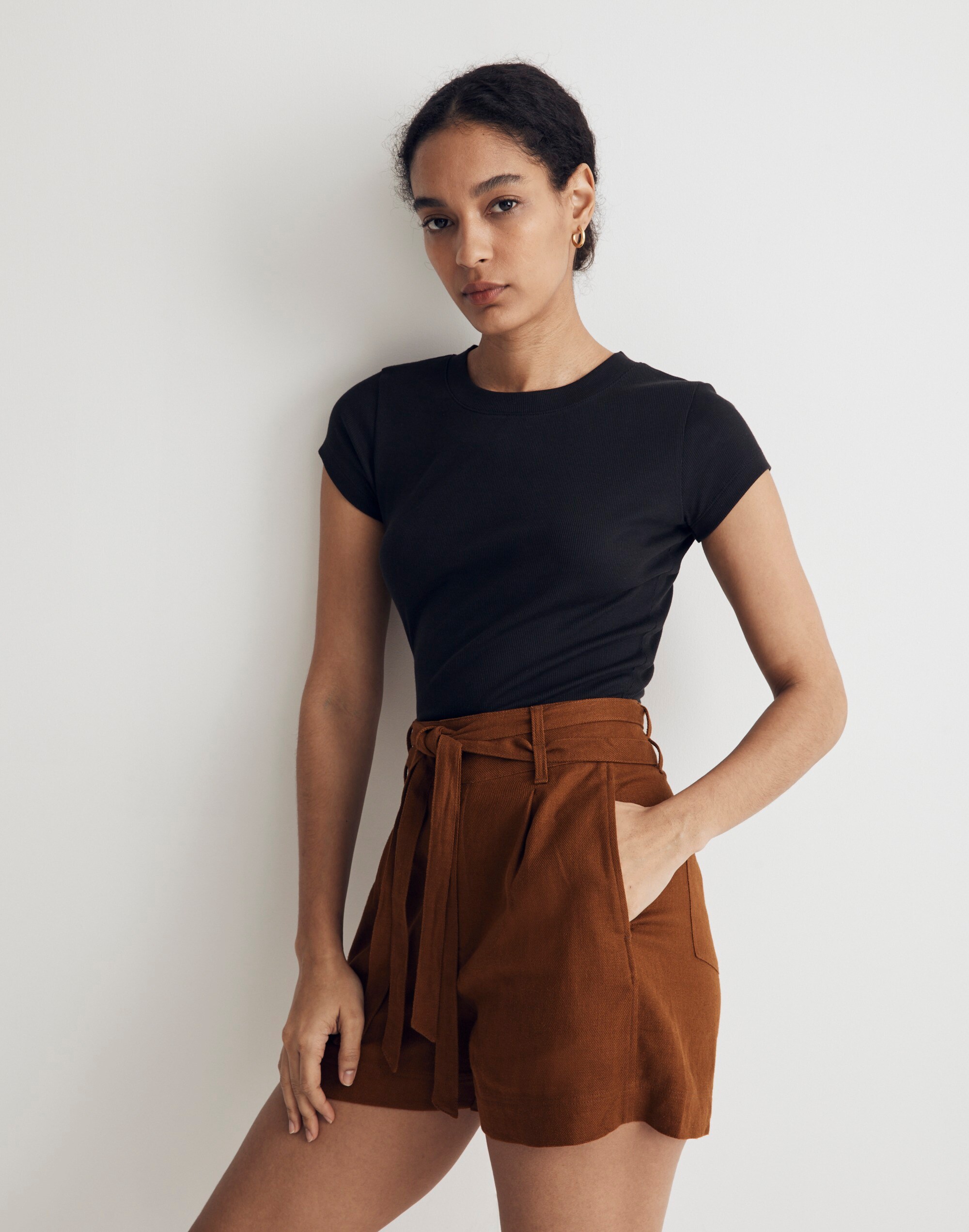 Supima® Rib Crop Tee | Madewell