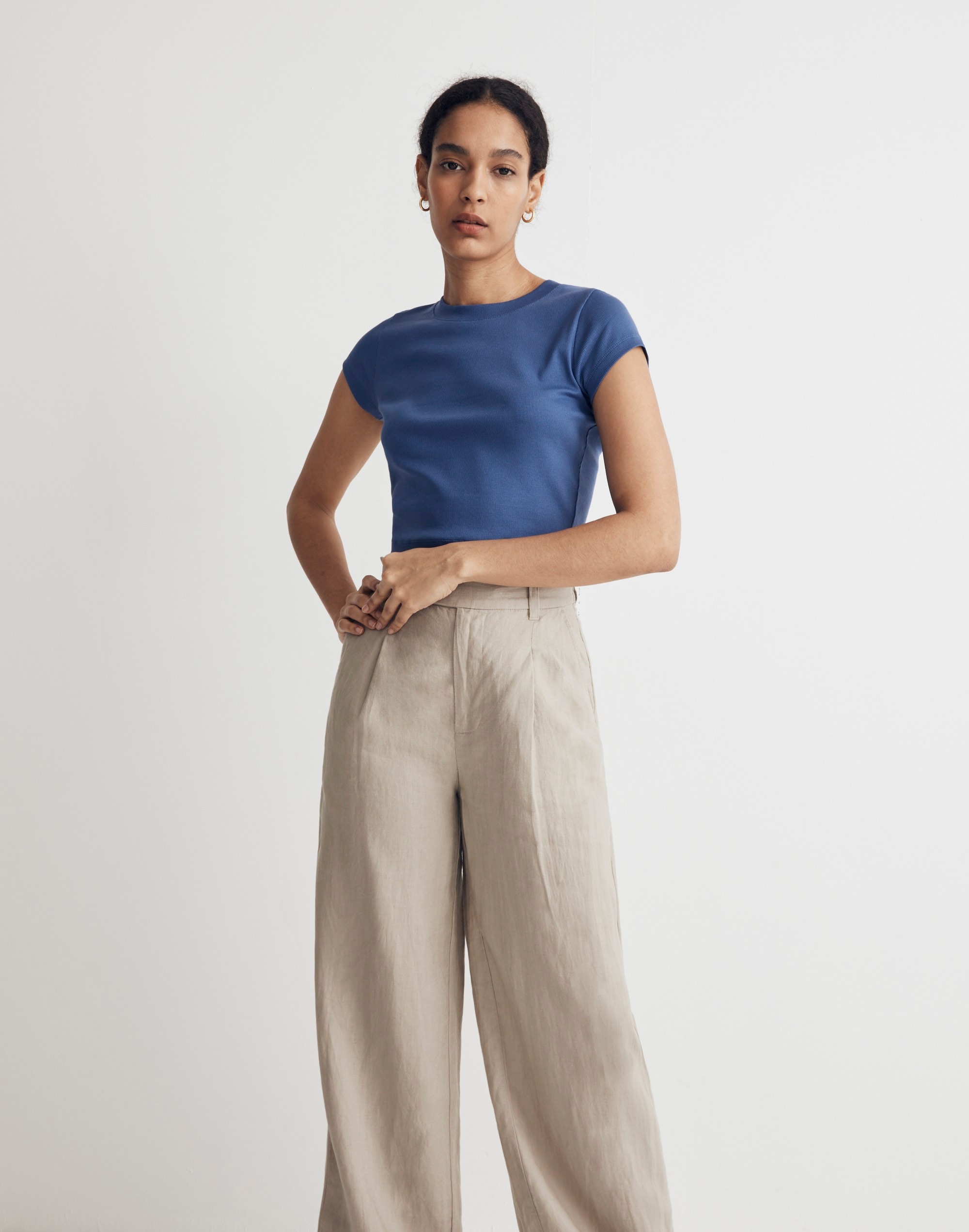 Supima® Rib Crop Tee | Madewell