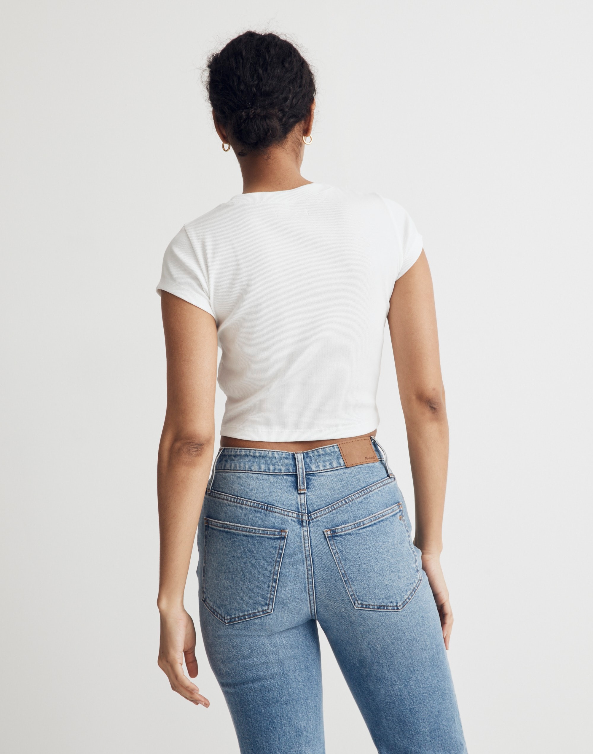 Supima® Rib Crop Tee | Madewell