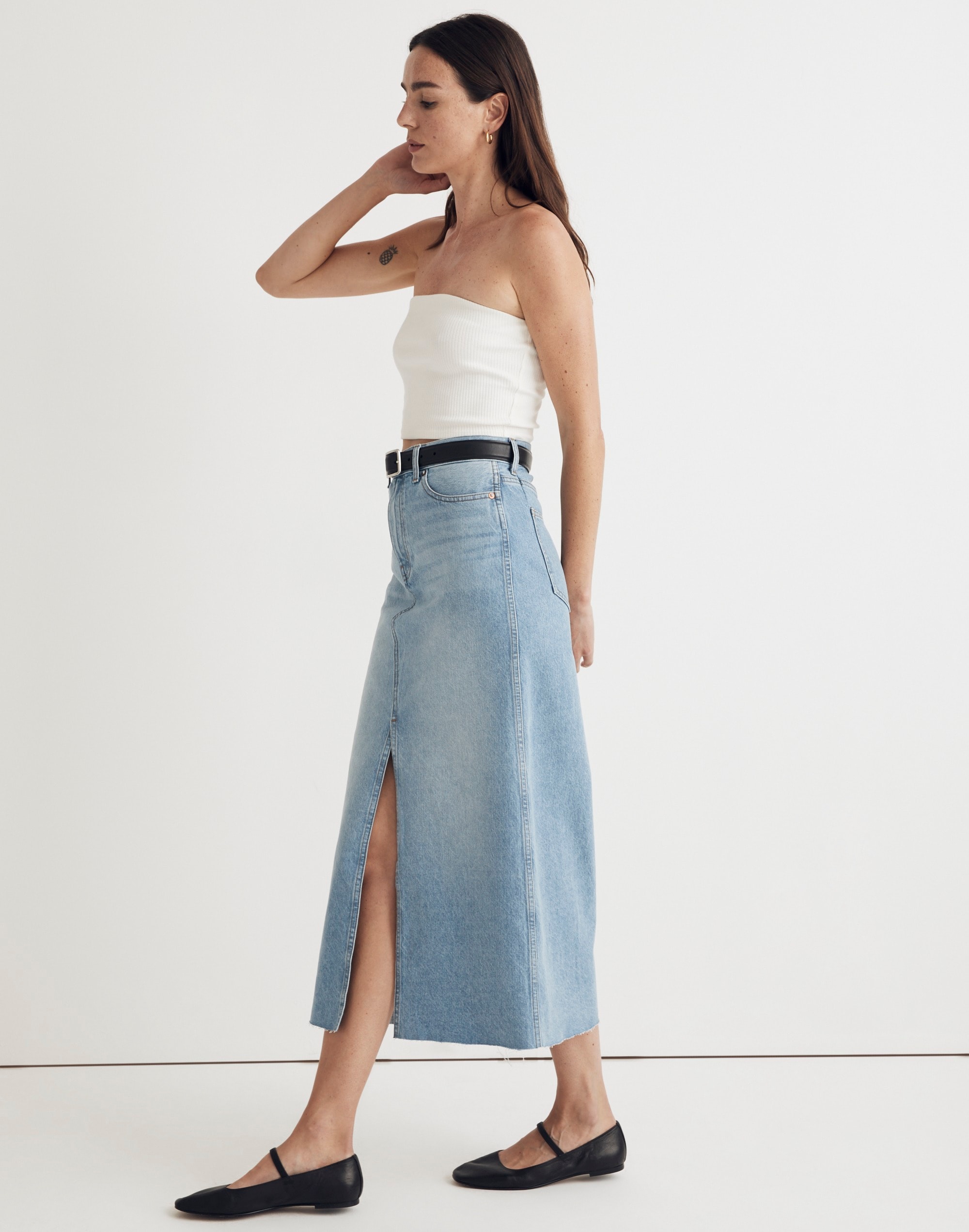 Denim Maxi Skirt Merrimon Wash | Madewell