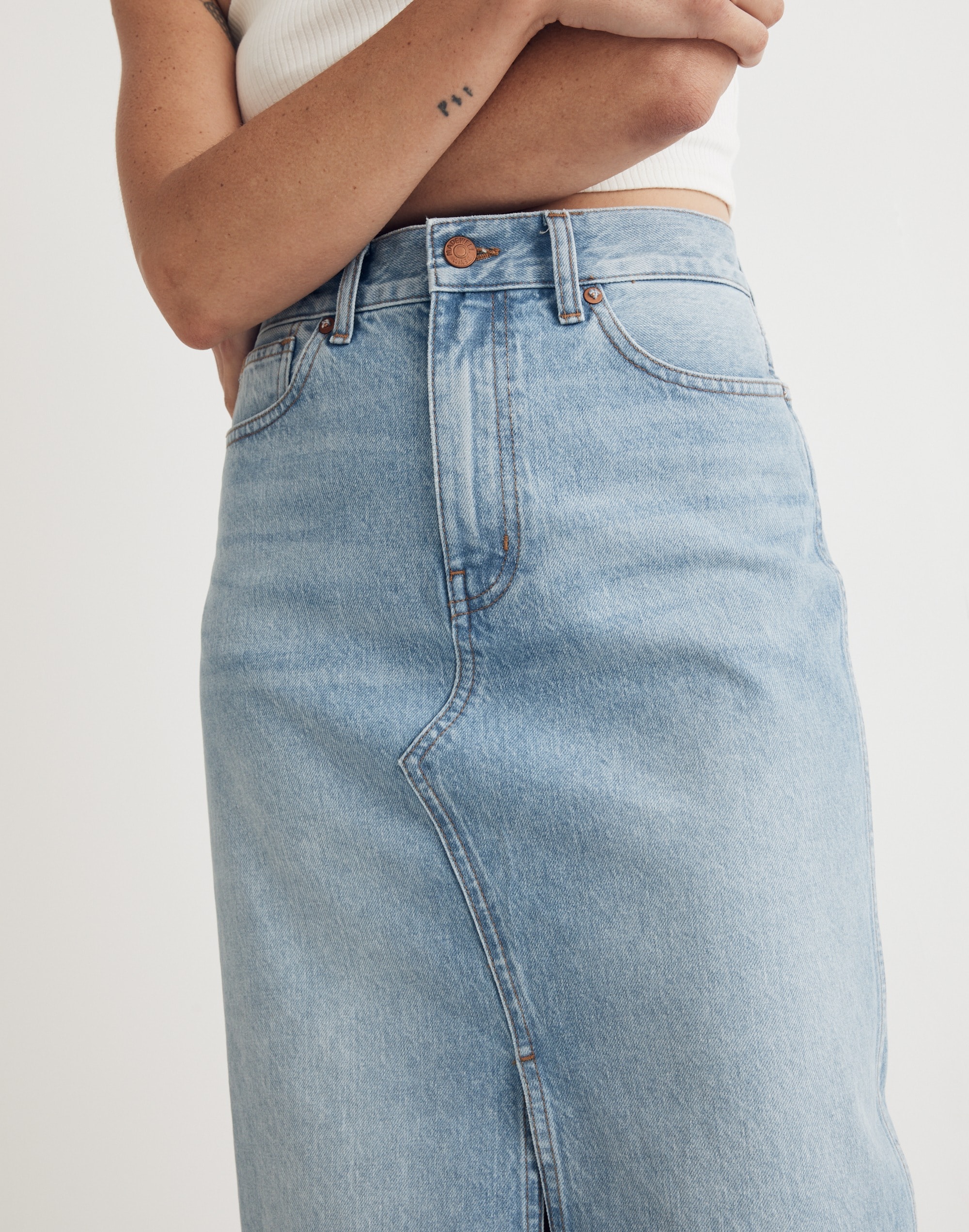 Denim Maxi Skirt Merrimon Wash | Madewell