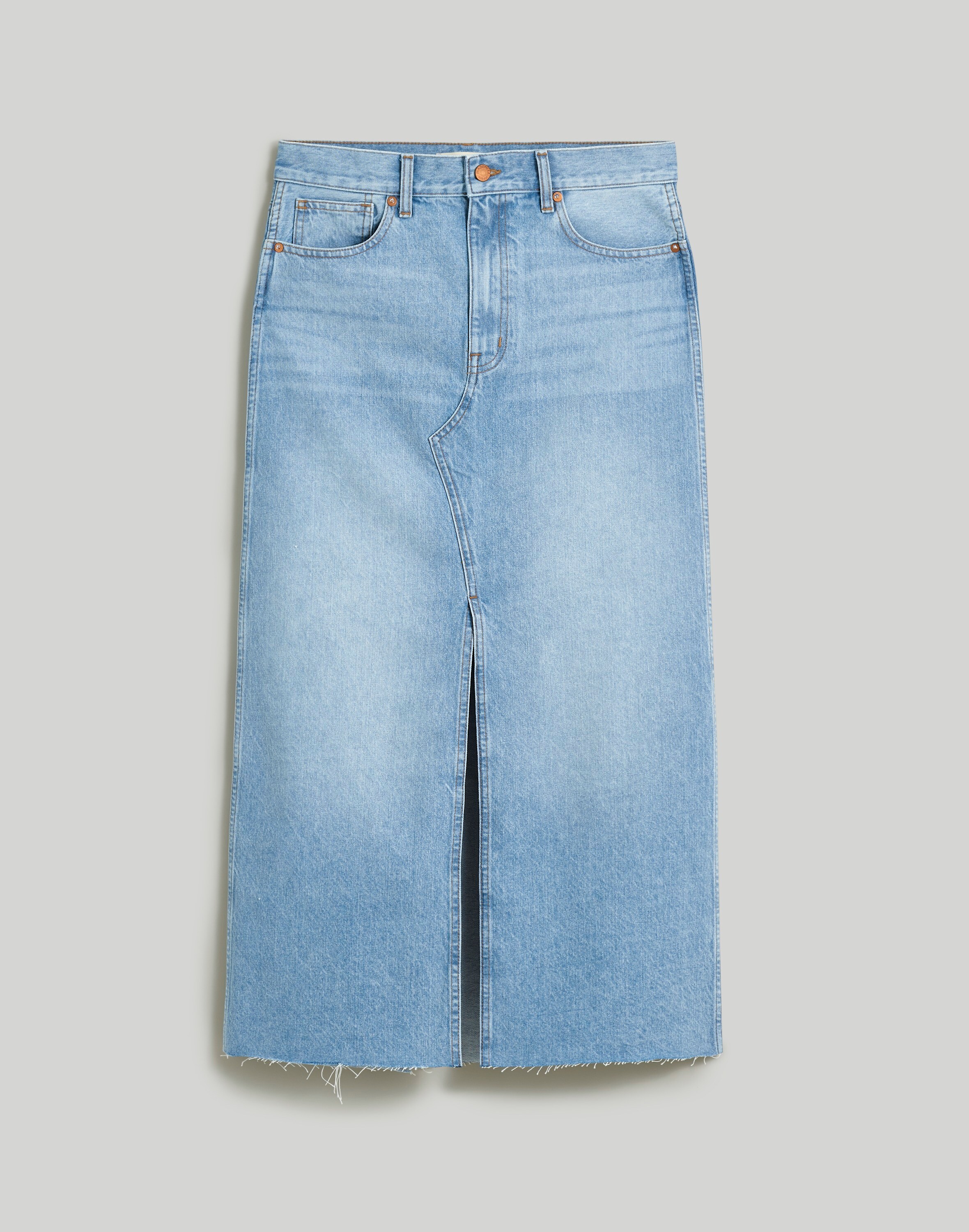 Denim Maxi Skirt in Merrimon Wash | Madewell