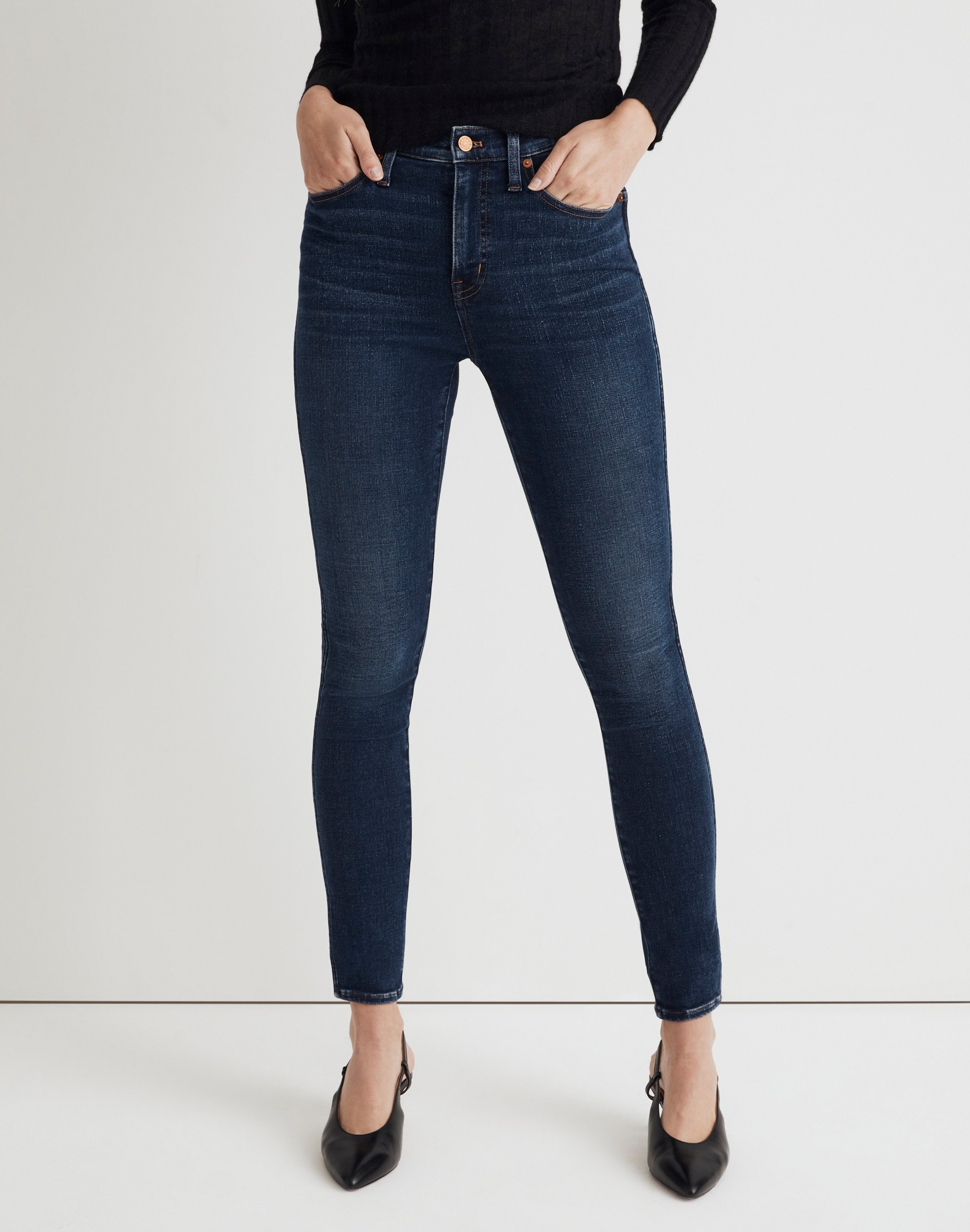 Tall 10" High-Rise Skinny Jeans in Kingston Wash