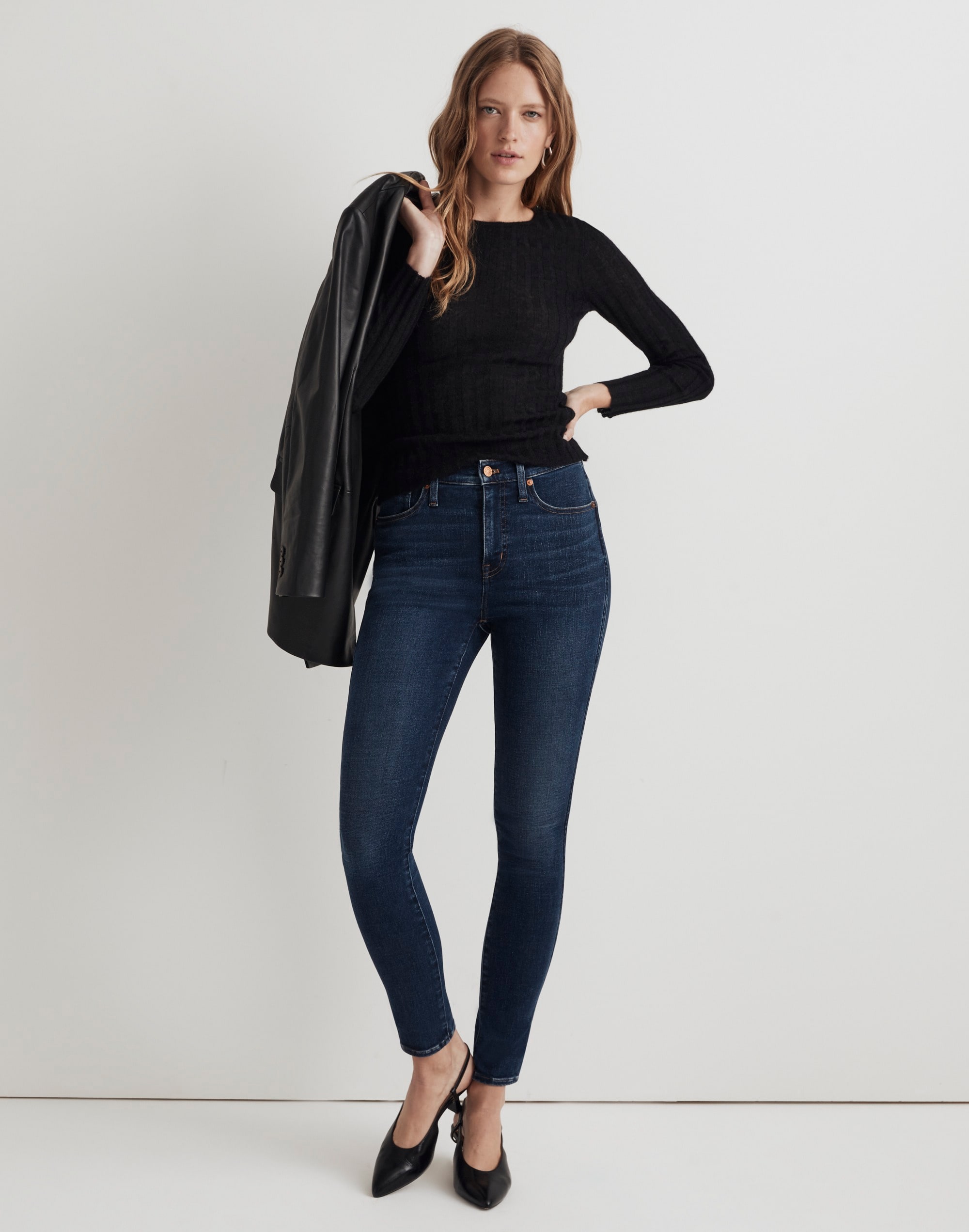 Tall 10" High-Rise Skinny Jeans in Kingston Wash