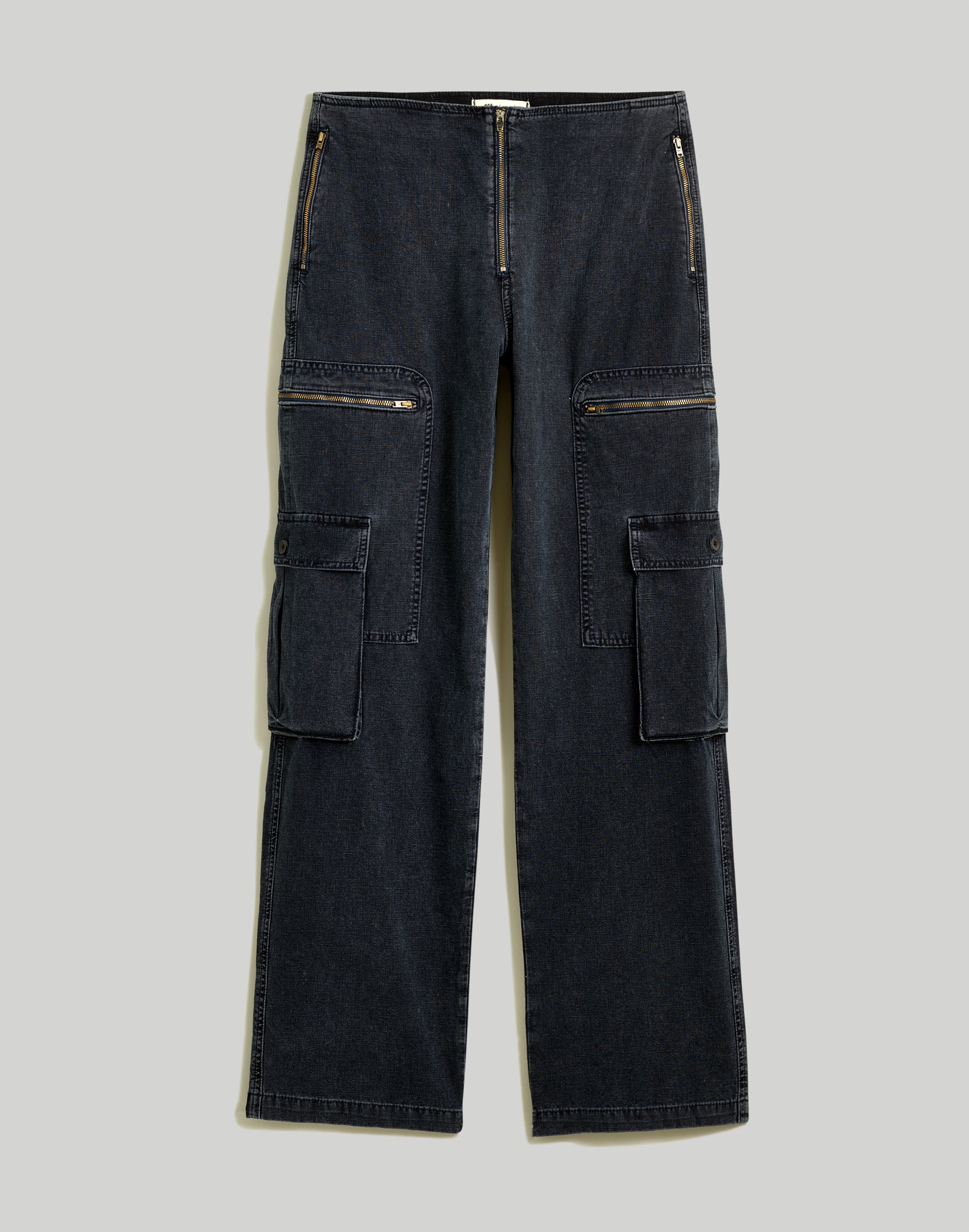 Low-Slung Baggy Cargo Jeans Winsom Wash