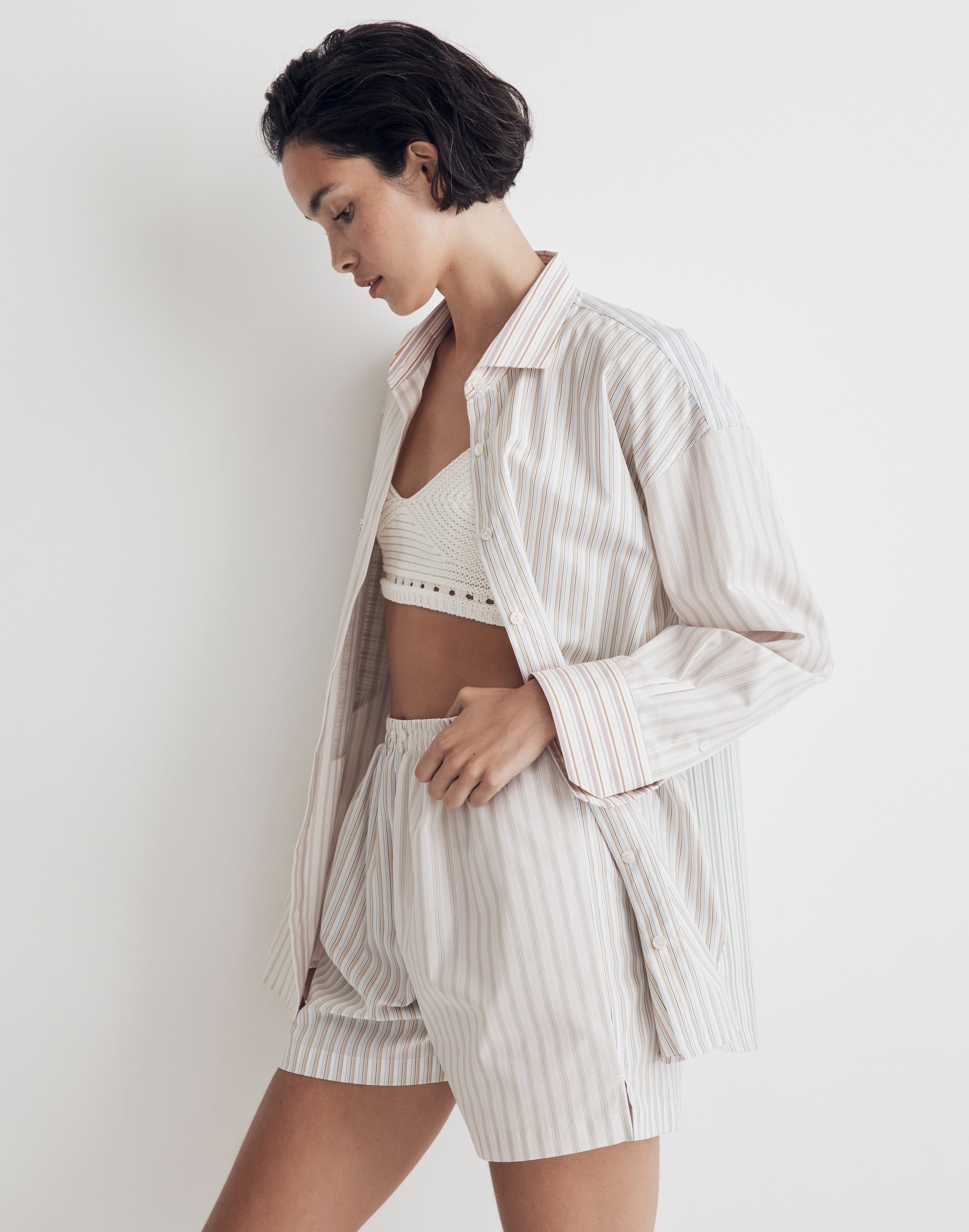 Madewell x CHAVA Stripe-Play Oversized Shirt |